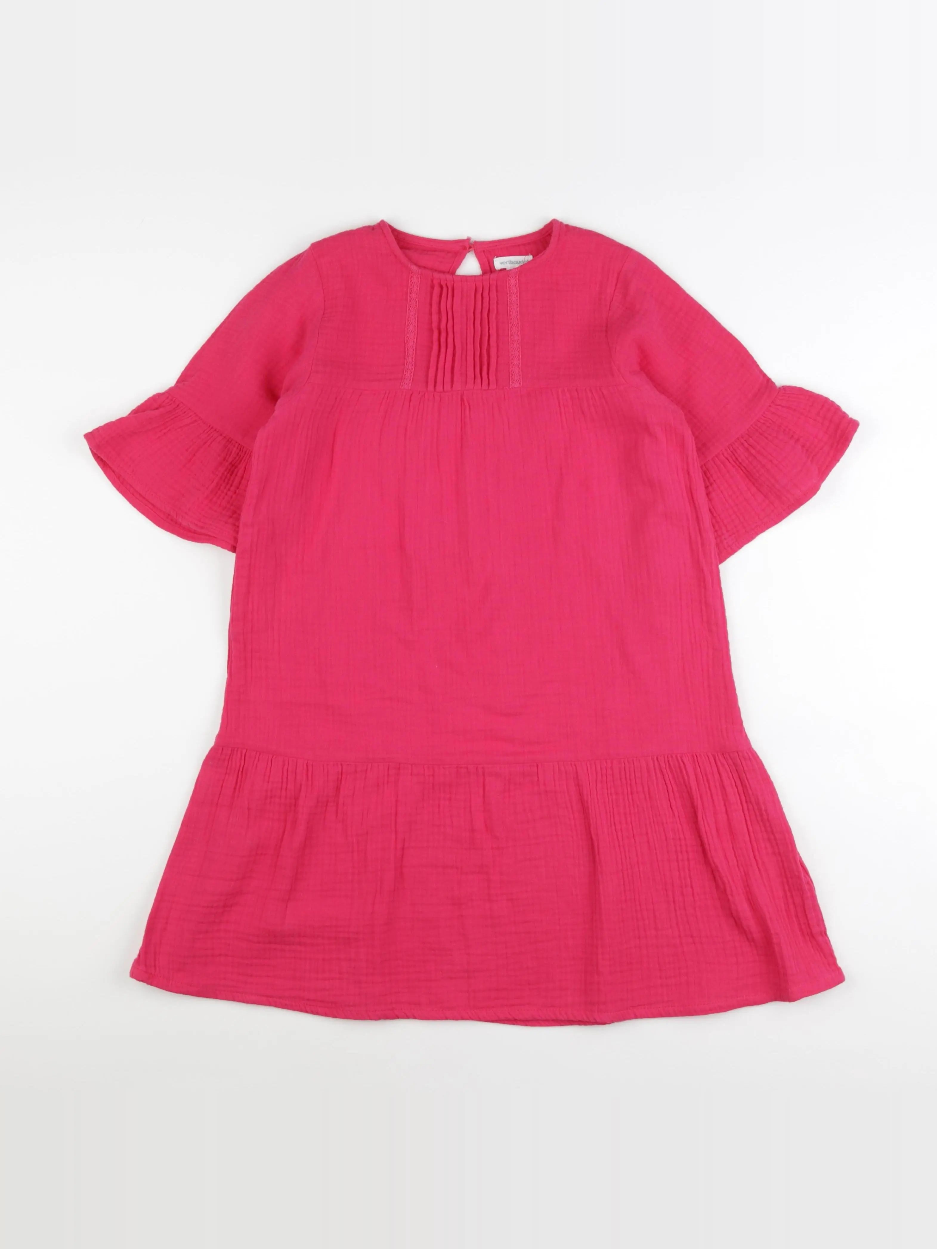 Vertbaudet - robe rose - 10 ans
