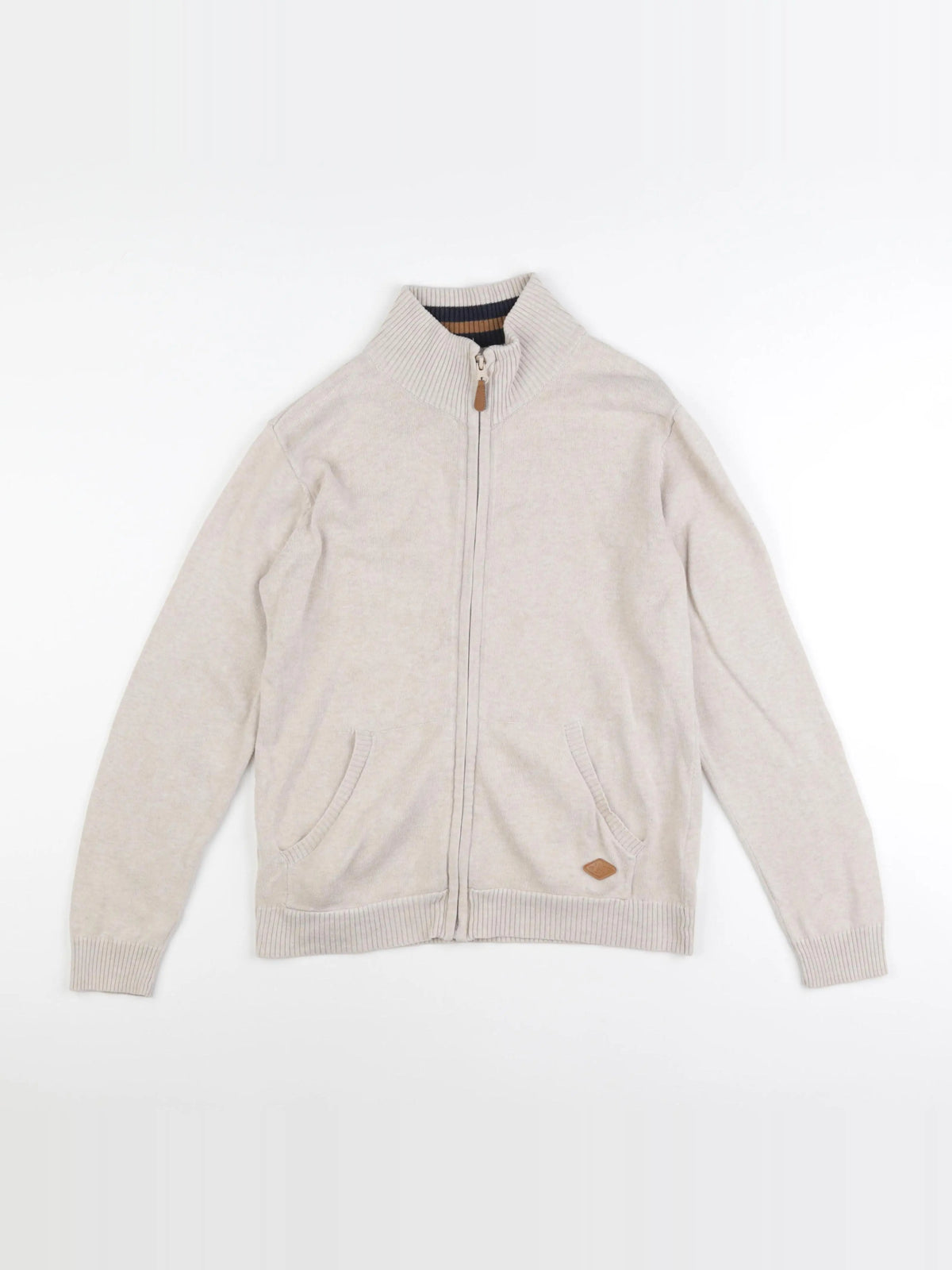 Vertbaudet - gilet beige - 12 ans