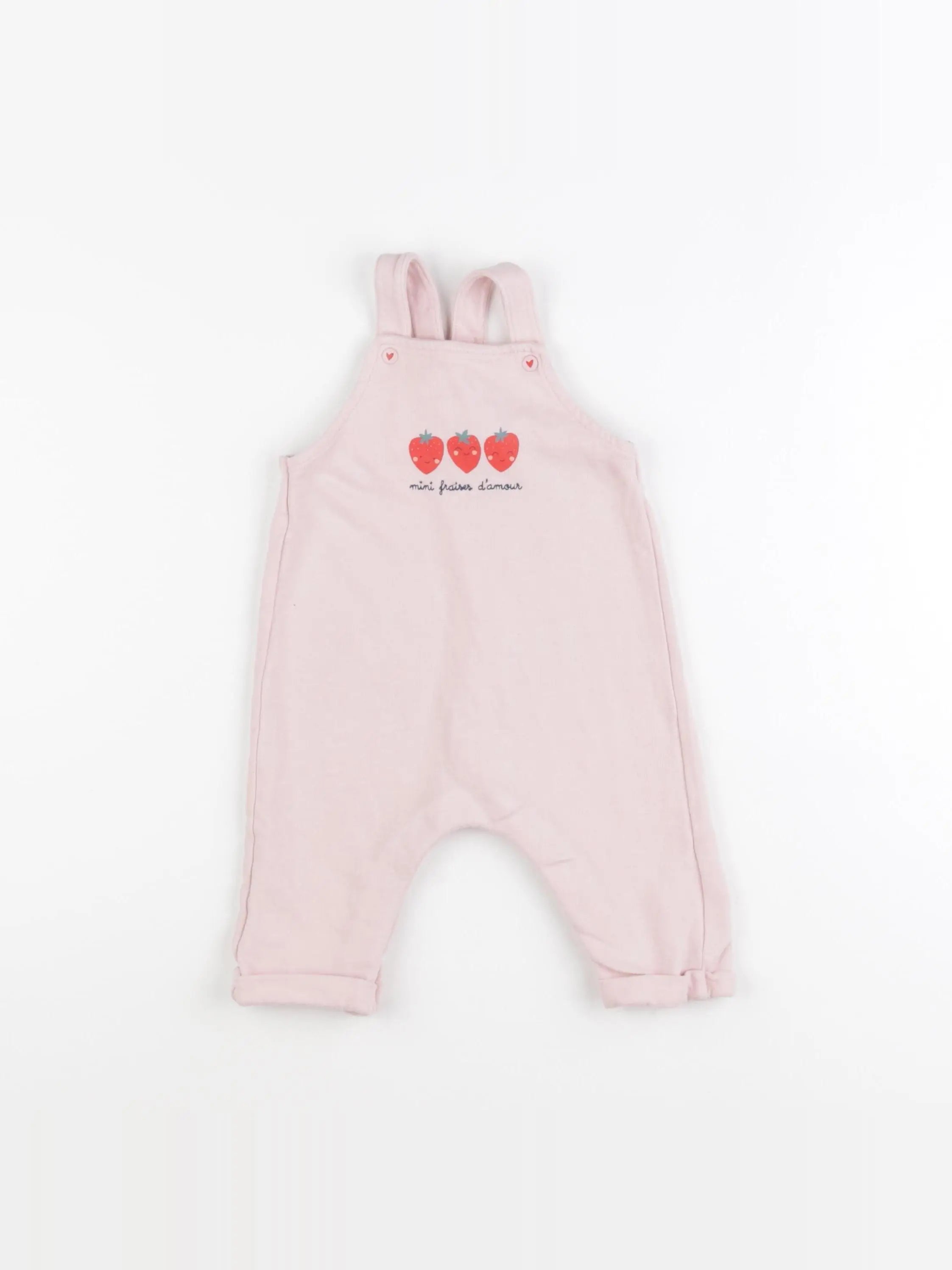 Vertbaudet - salopette rose - 6 mois