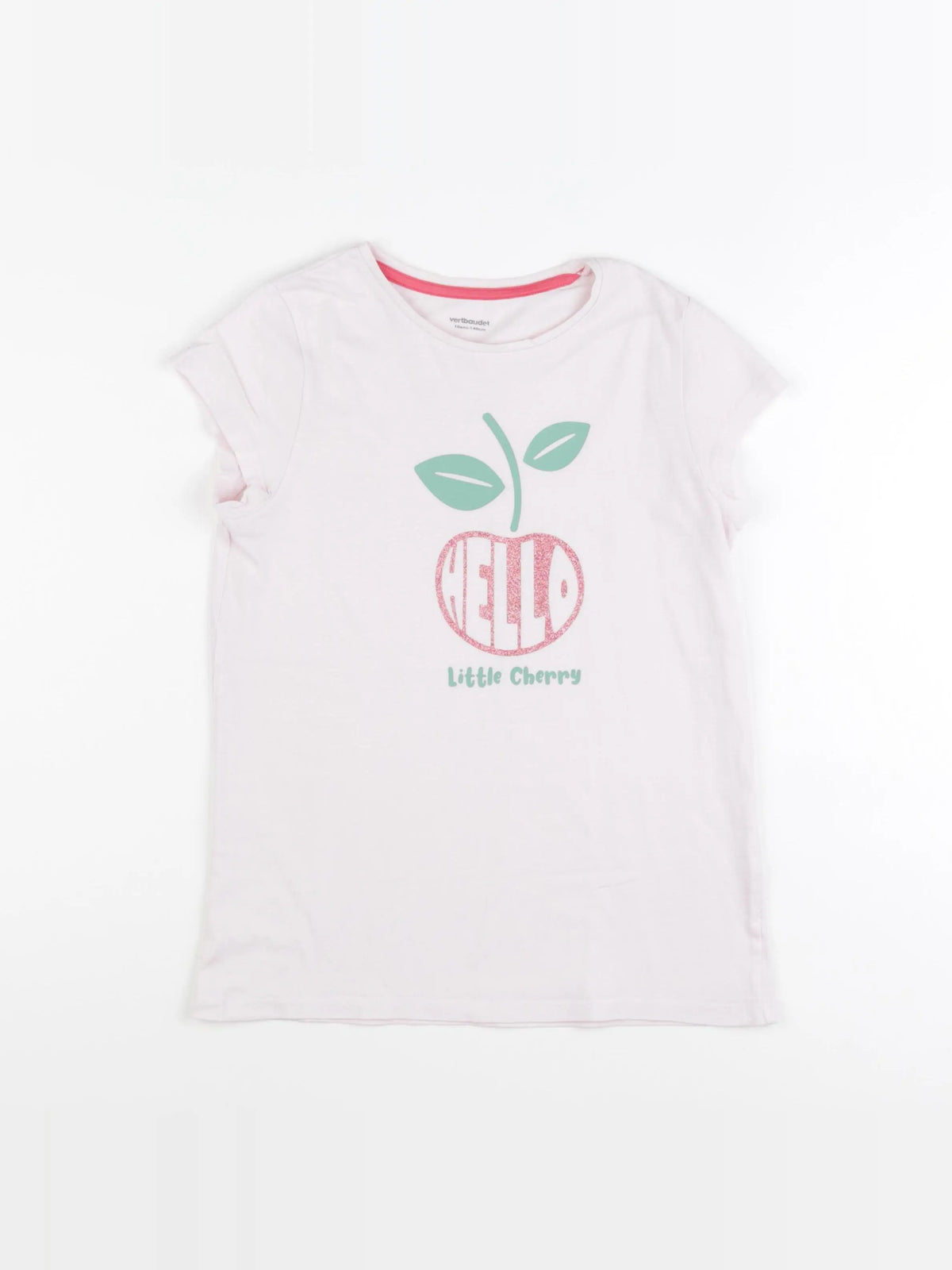 Vertbaudet - tee-shirt rose - 10 ans