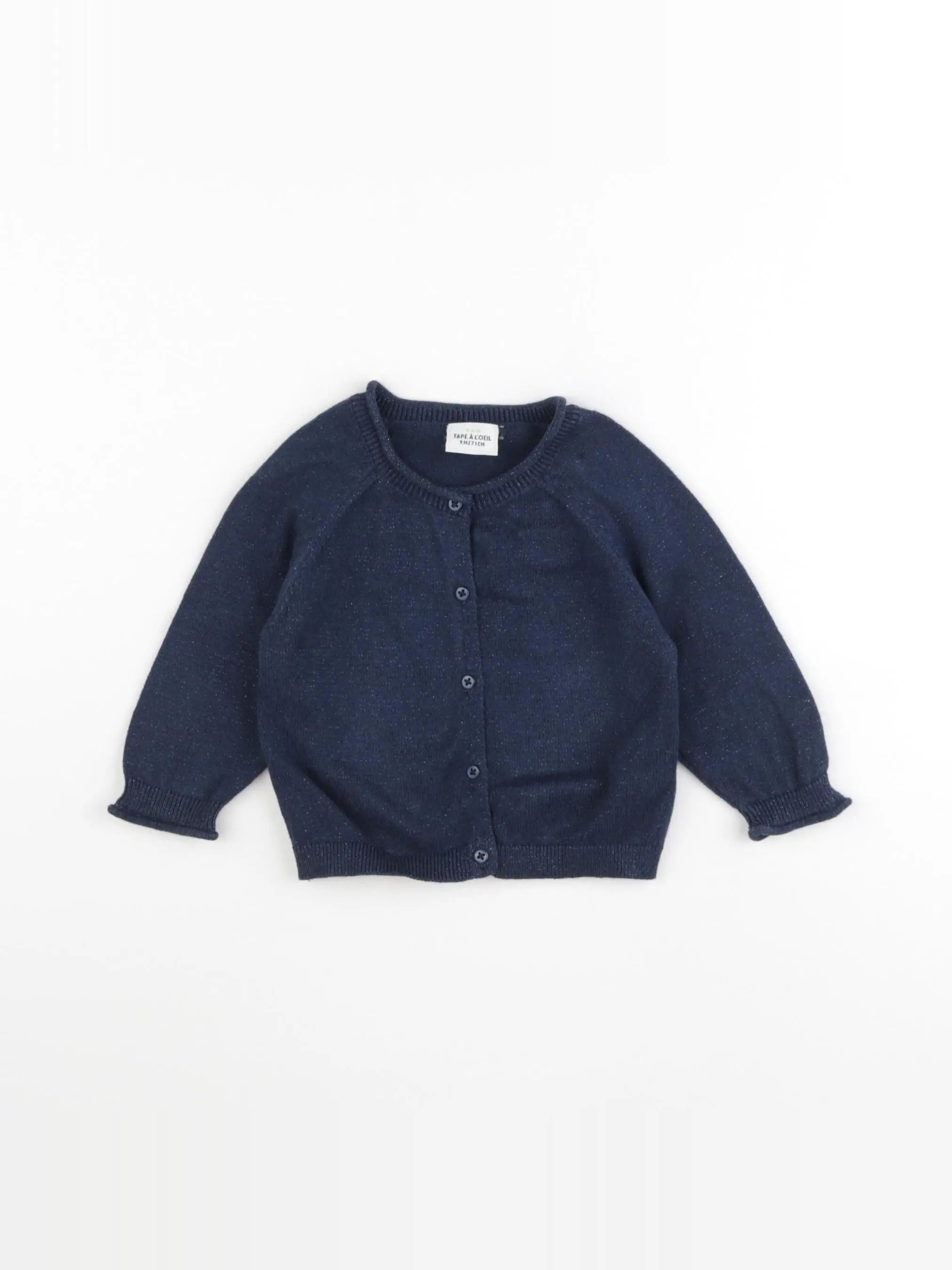 Tape à l'oeil - gilet bleu - 9 mois