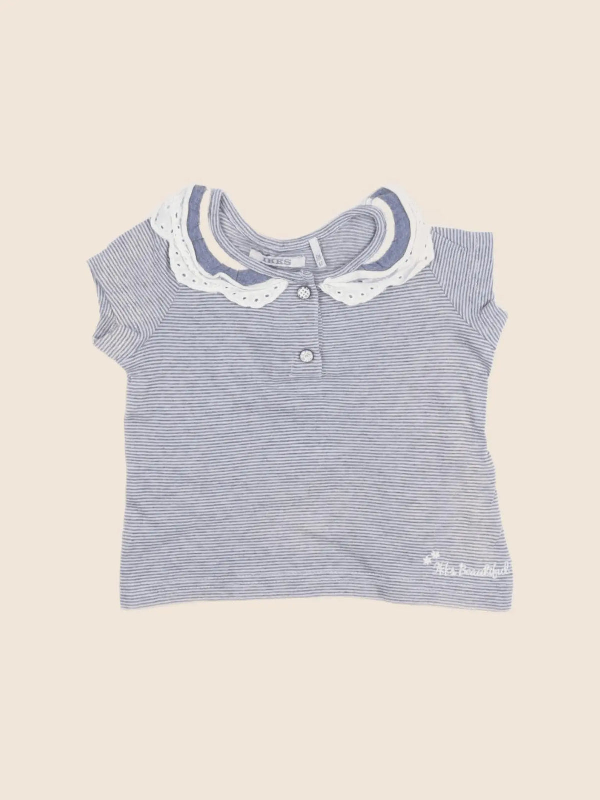 IKKS - tee-shirt bleu - 6 mois