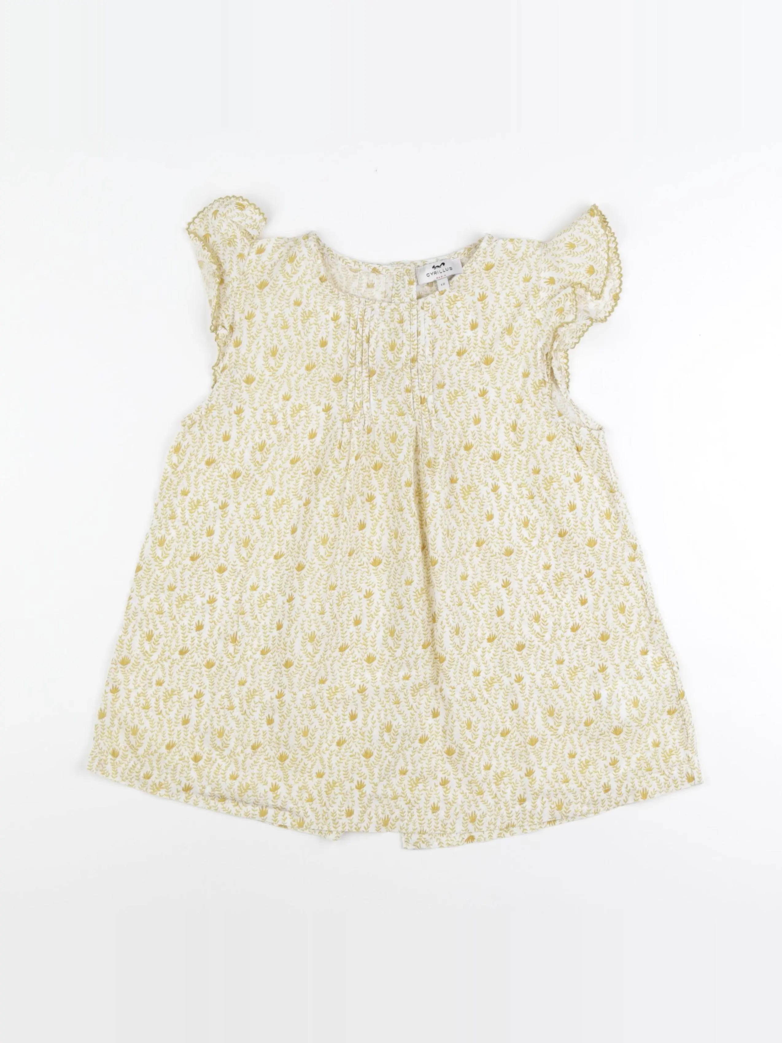 Cyrillus - blouse jaune - 12 ans