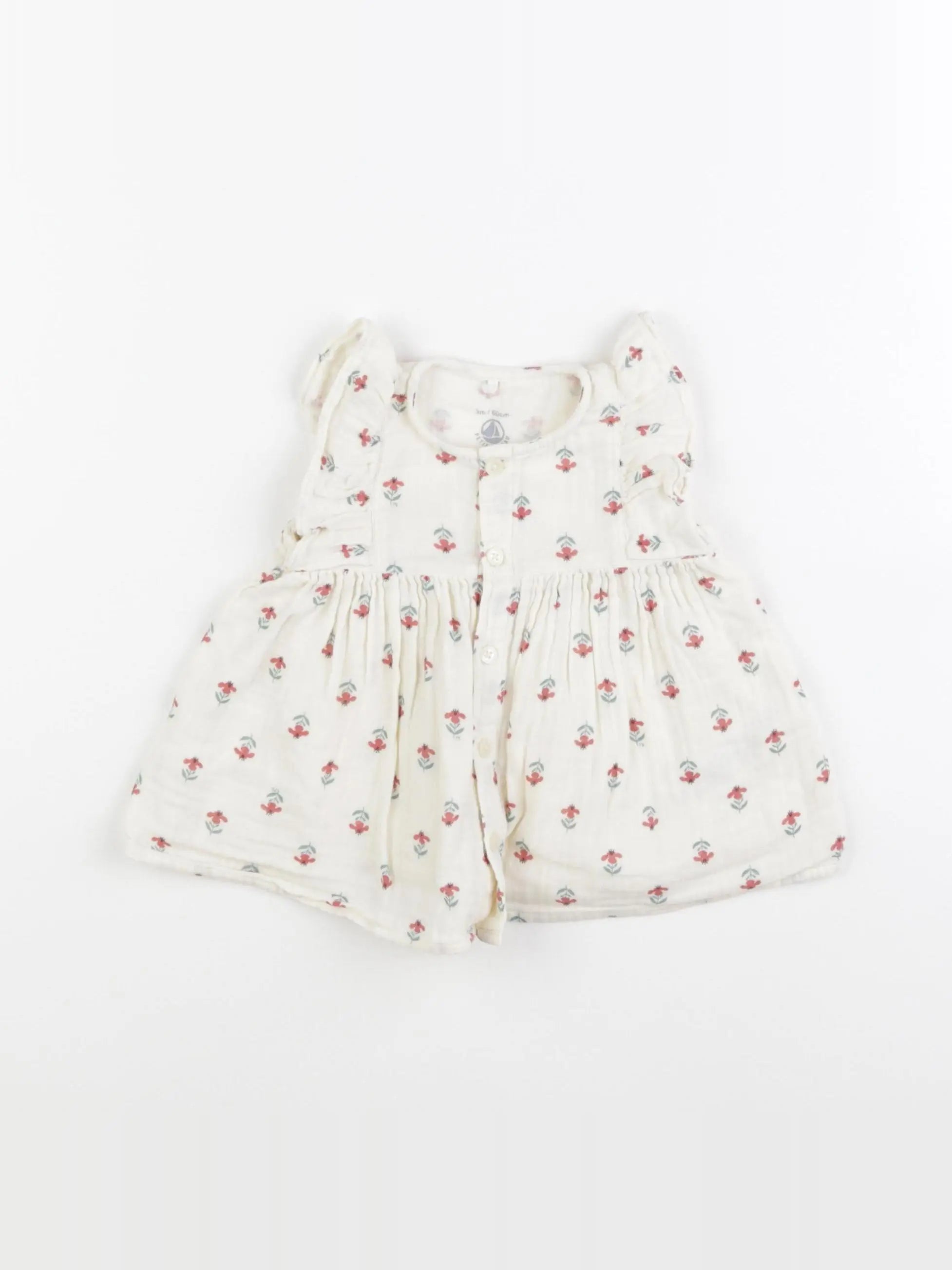 Petit Bateau - robe beige - 3 mois