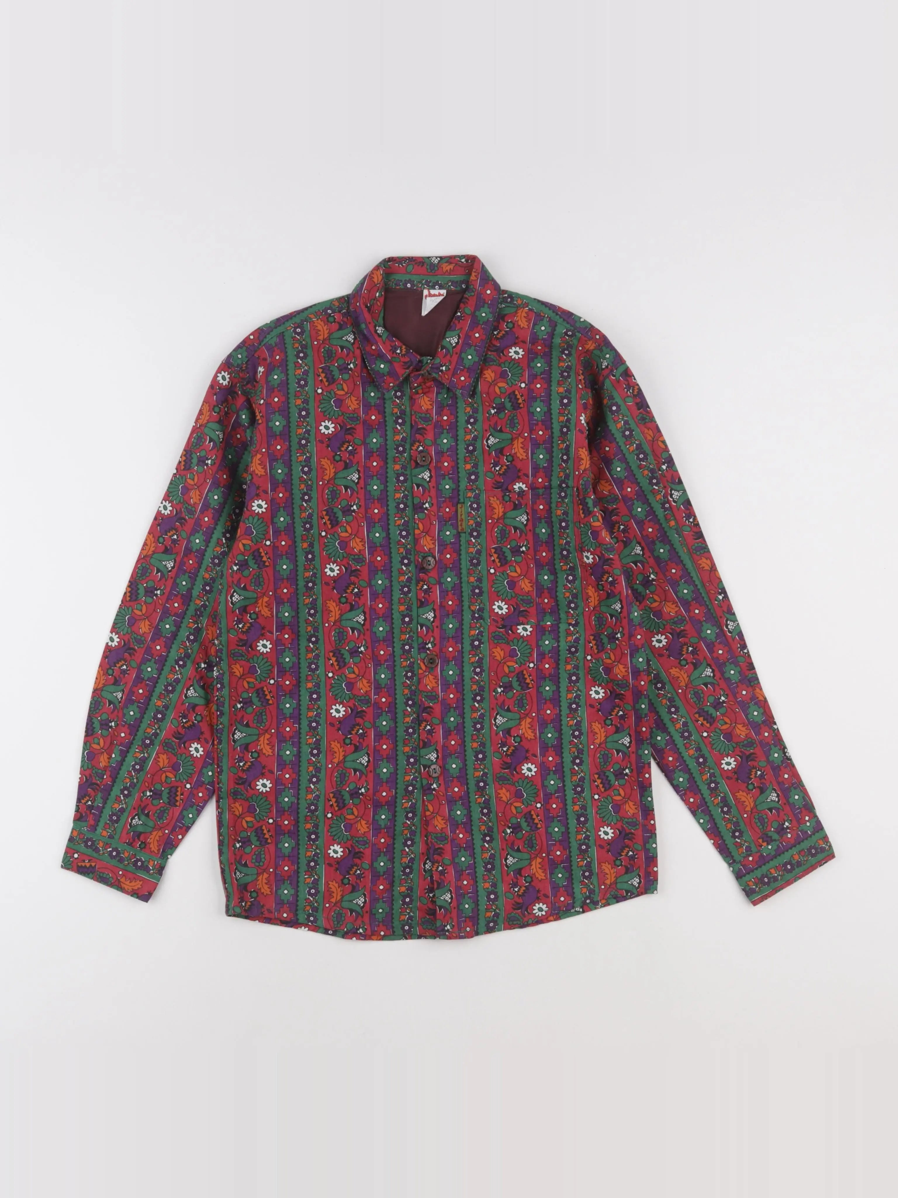 Vintage - chemise multicolore - 10 ans