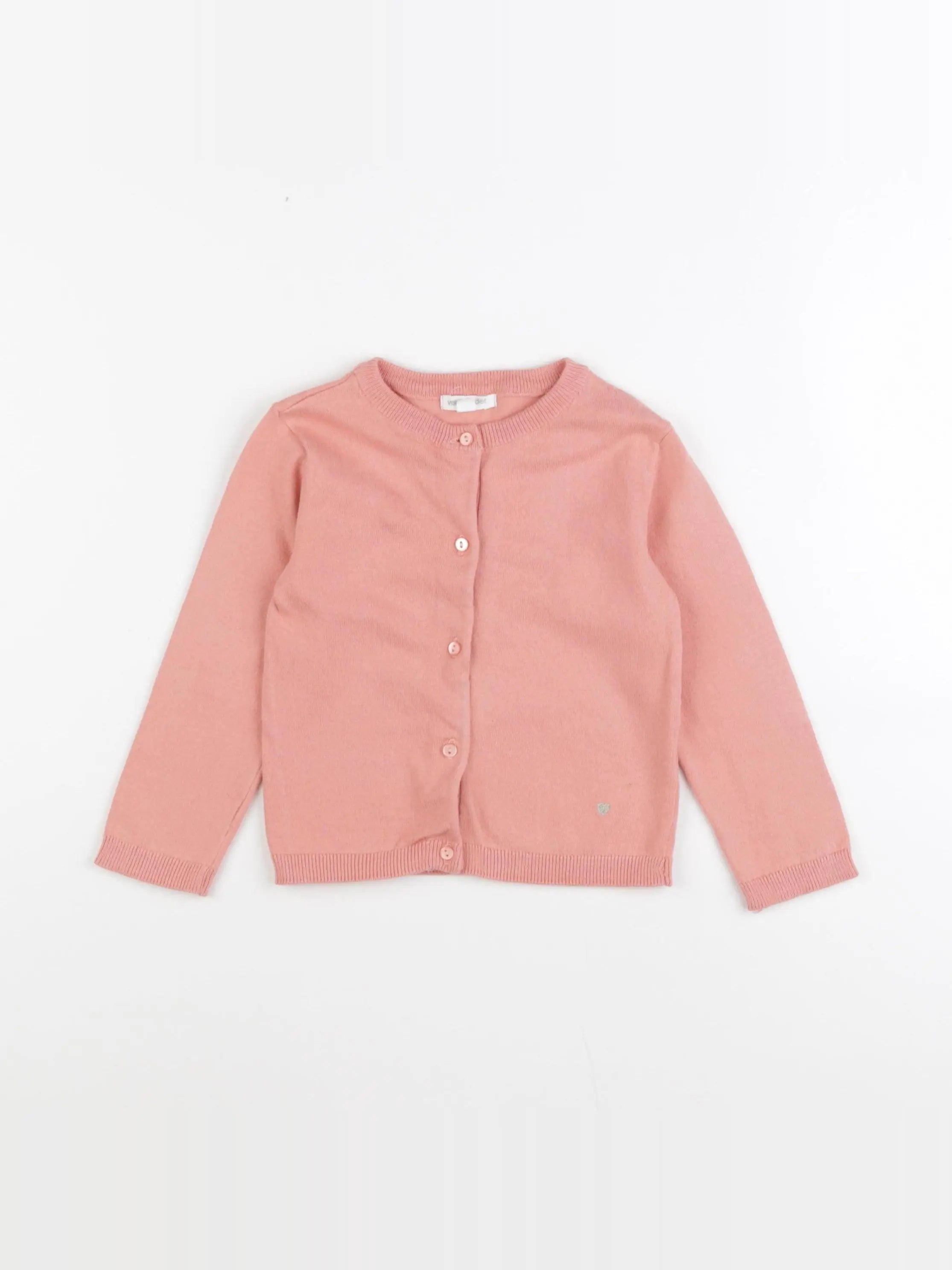 Vertbaudet - gilet rose - 3 ans