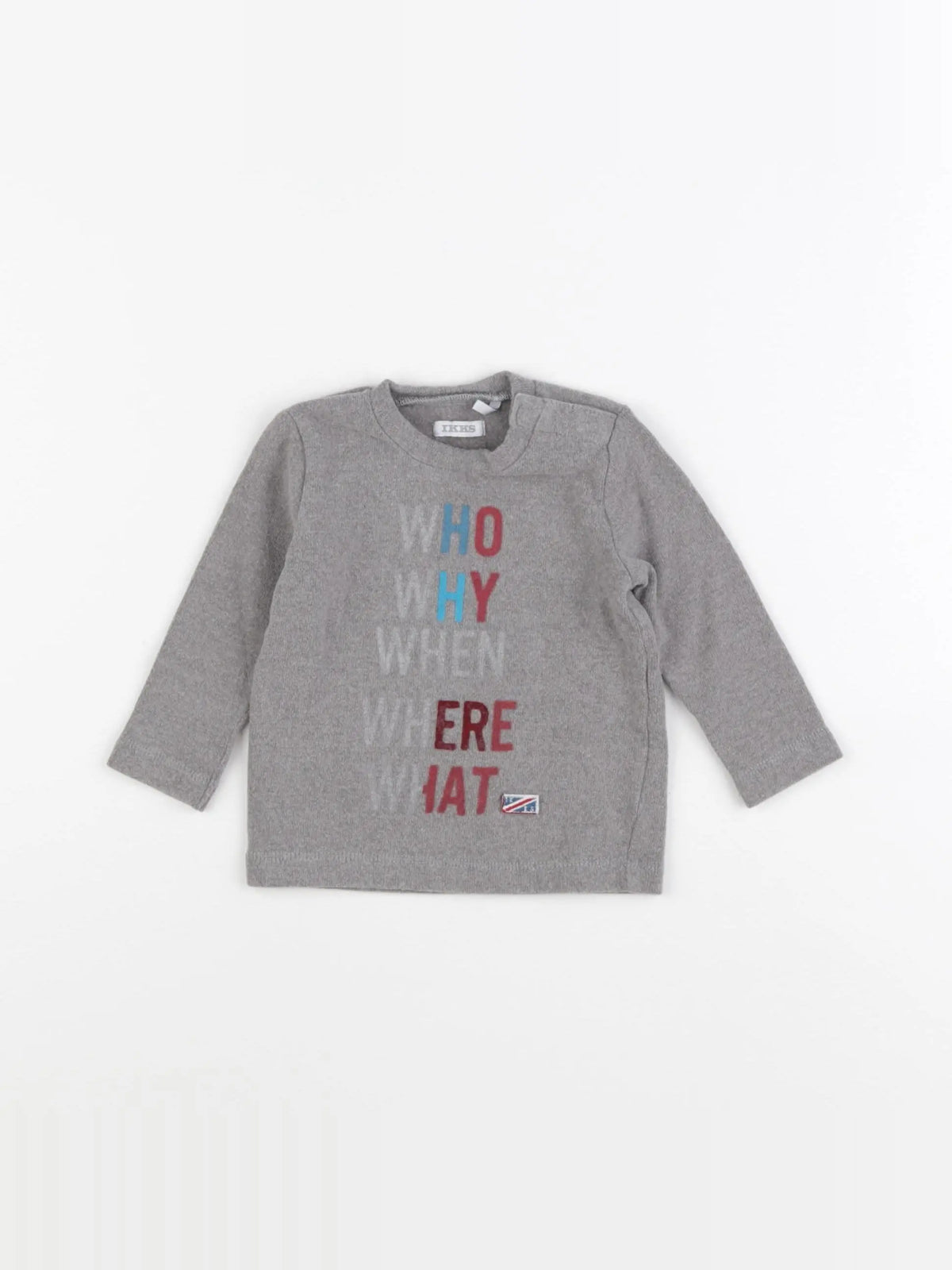 IKKS - tee-shirt gris - 6 mois
