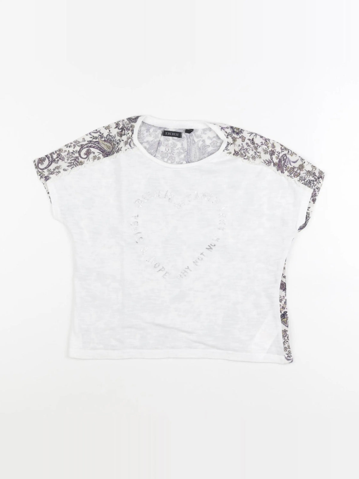 IKKS - tee-shirt blanc - 6 ans