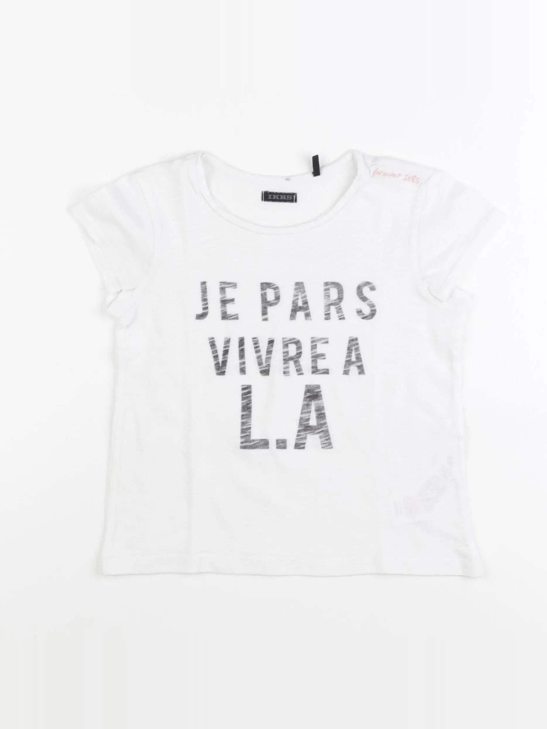 IKKS - tee-shirt blanc - 6 ans
