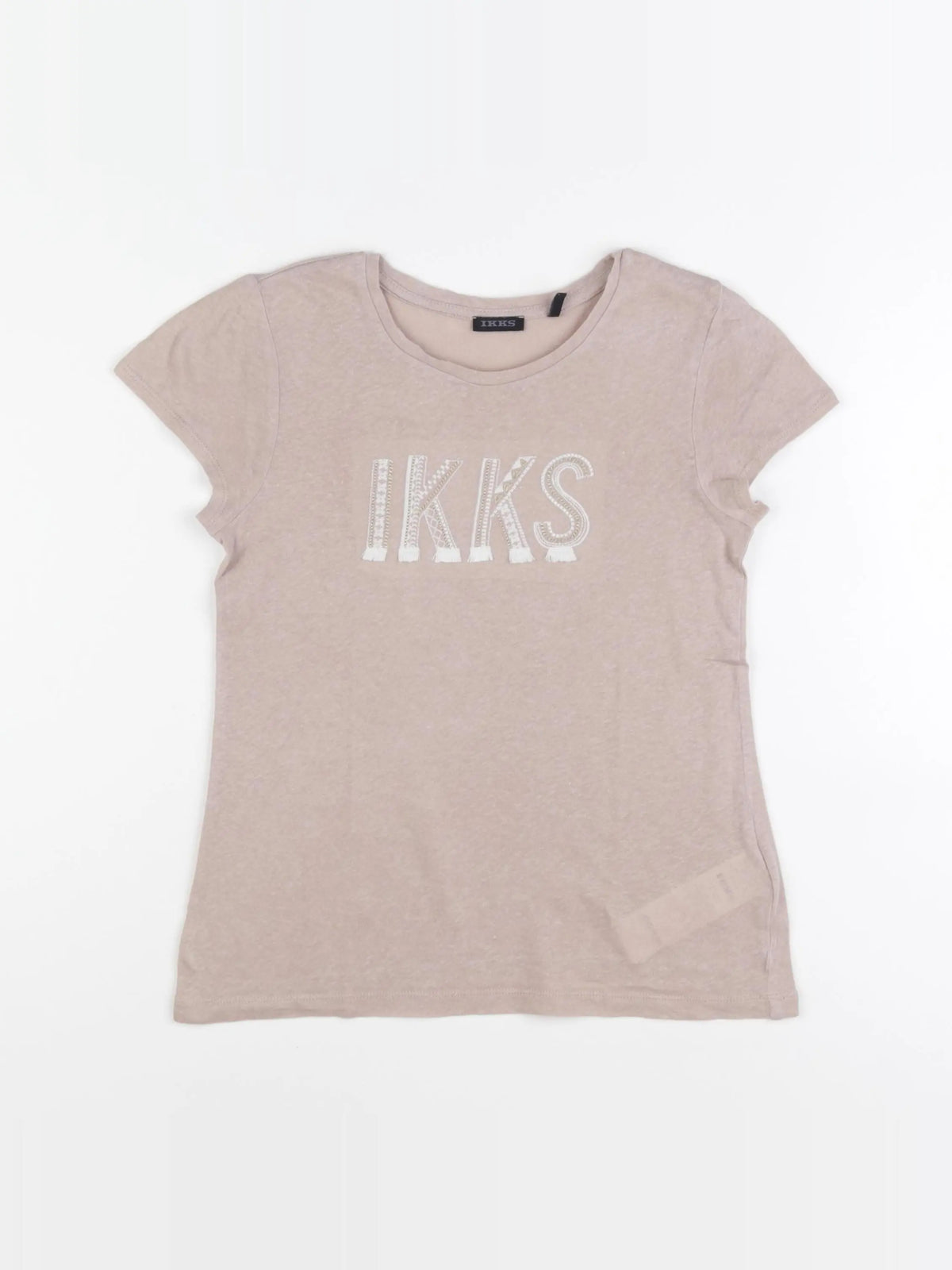 IKKS - tee-shirt beige - 8 ans