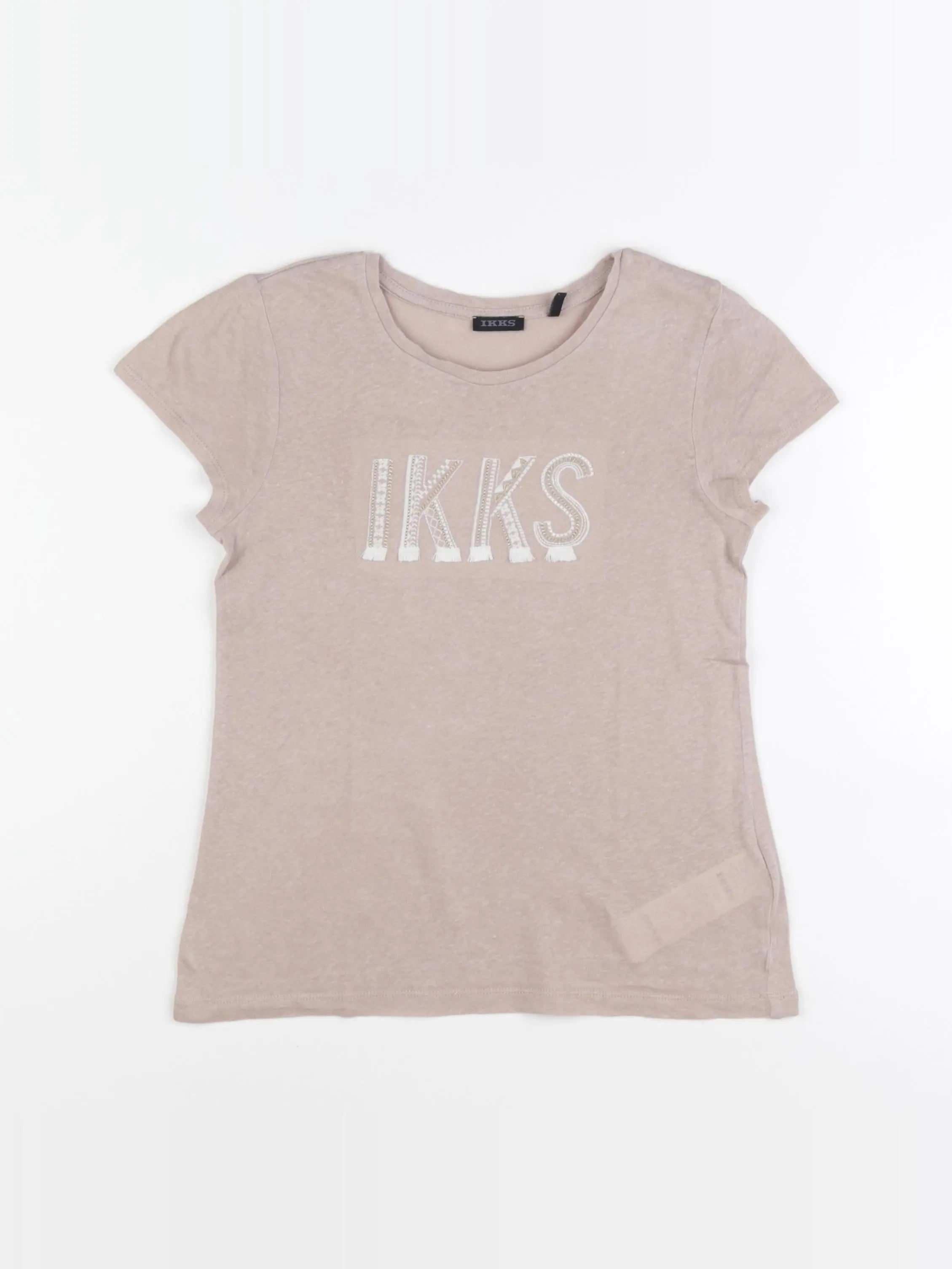 IKKS - tee-shirt beige - 8 ans