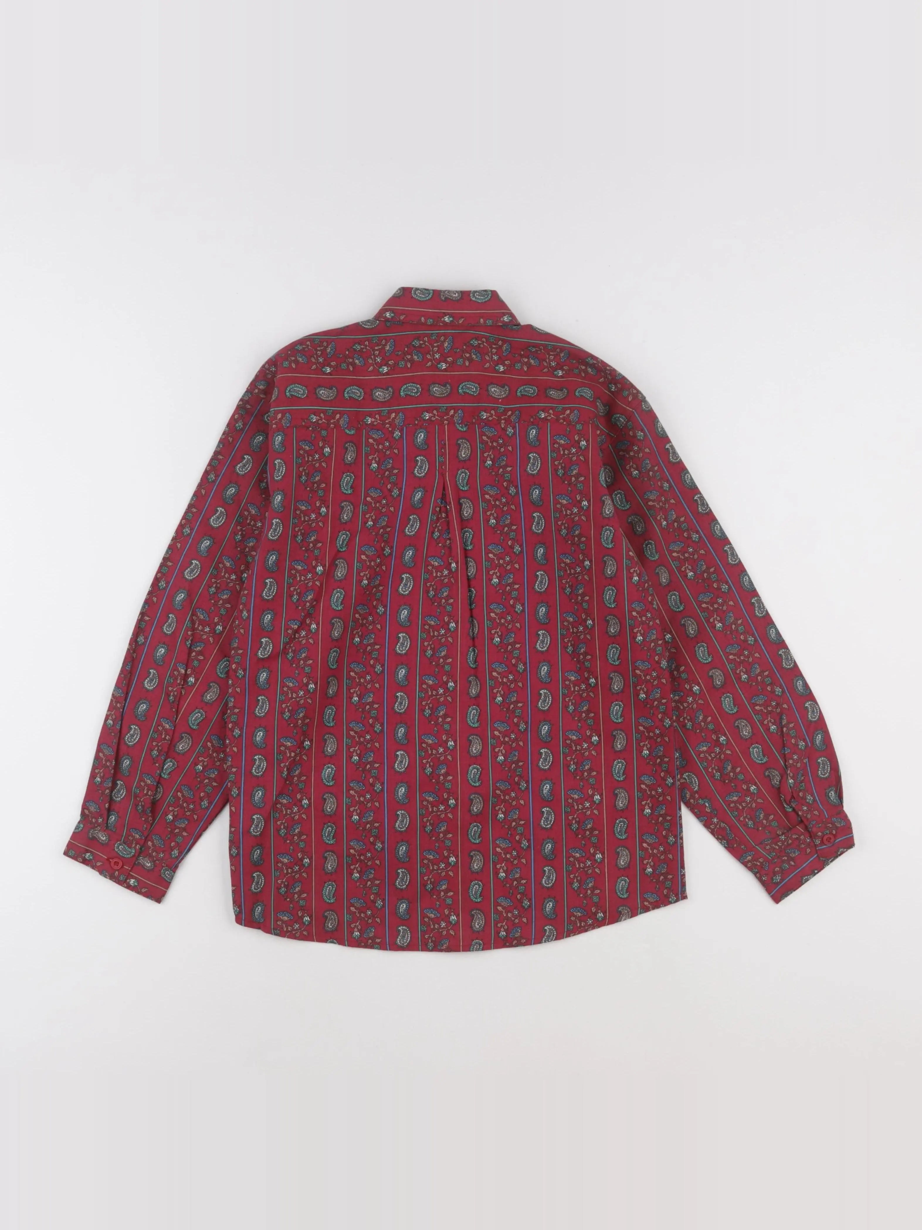Vintage - chemise rouge - 8 ans