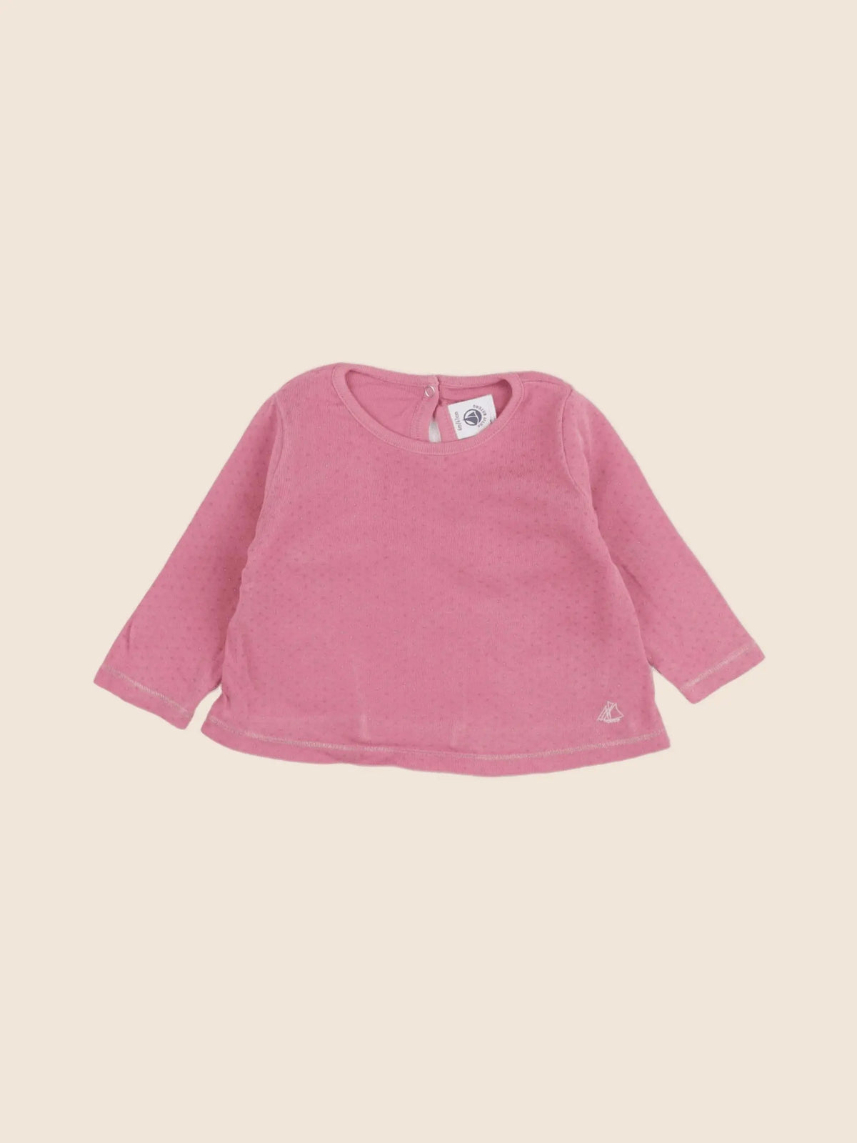 Petit Bateau - tee-shirt rose - 6 mois