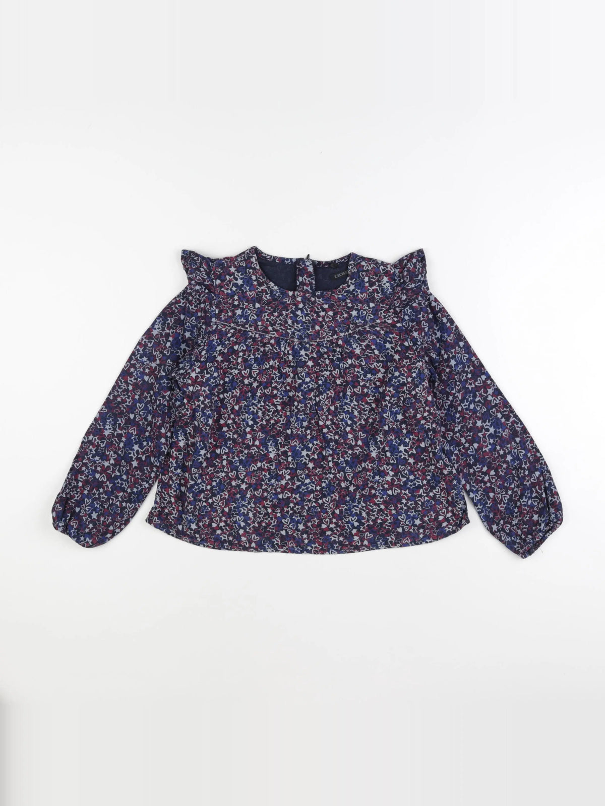 IKKS - blouse bleu - 8 ans
