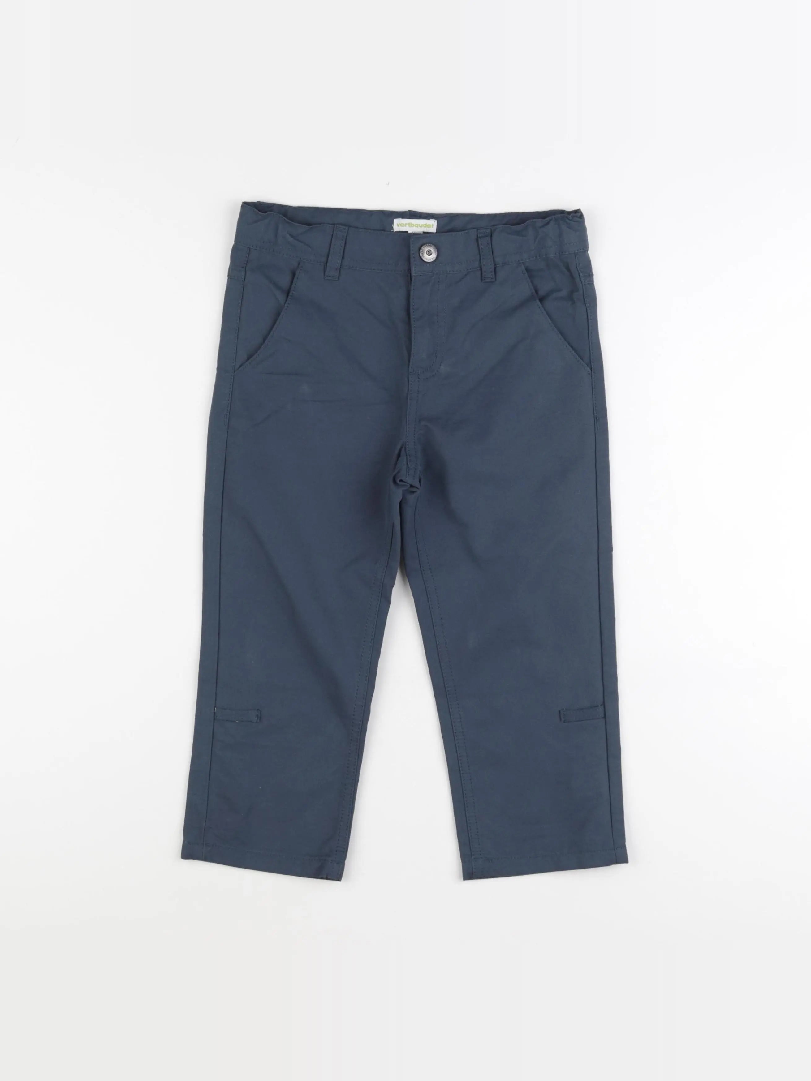 Vertbaudet - pantacourt bleu - 7 ans