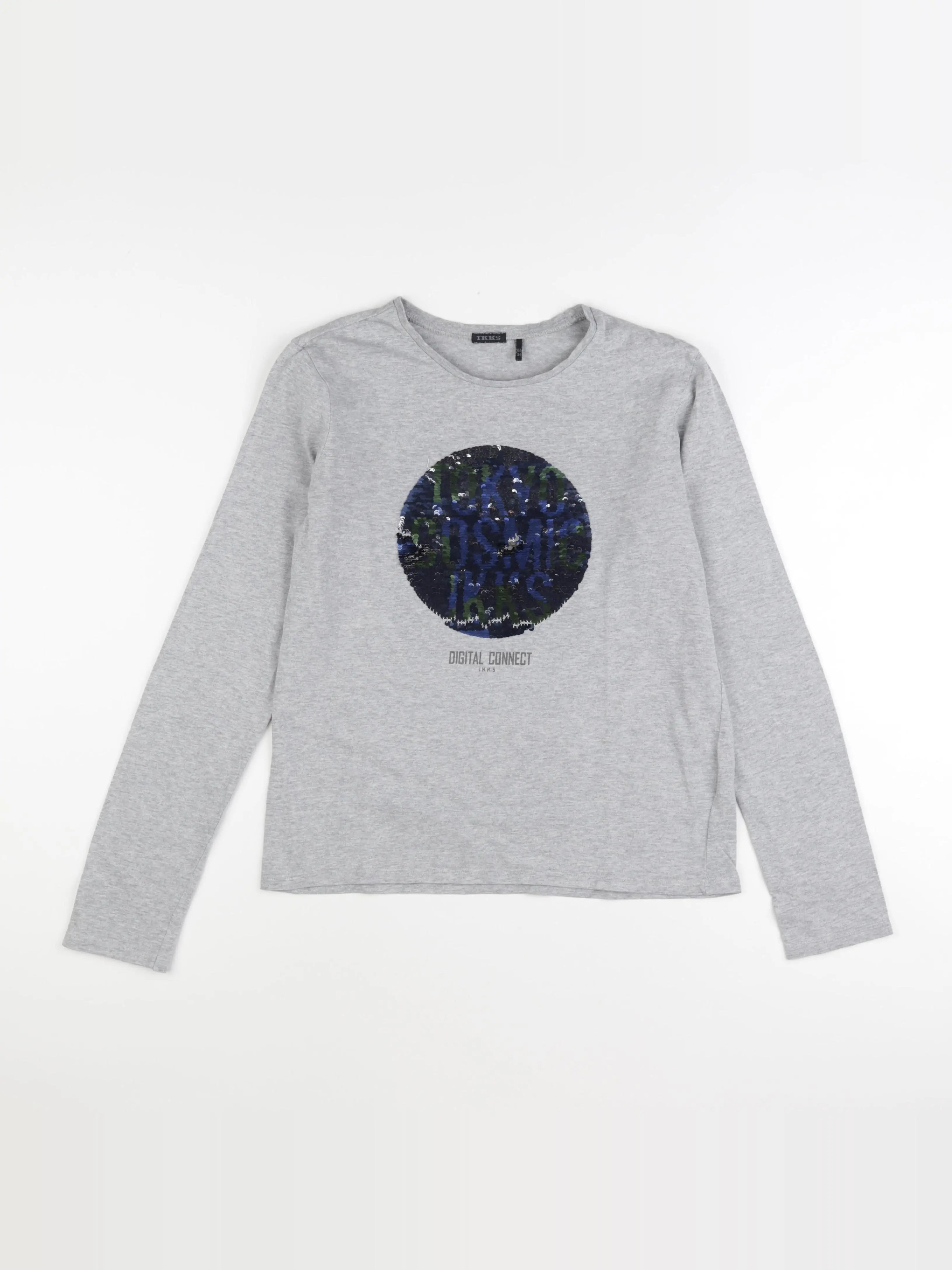 IKKS - tee-shirt gris - 14 ans