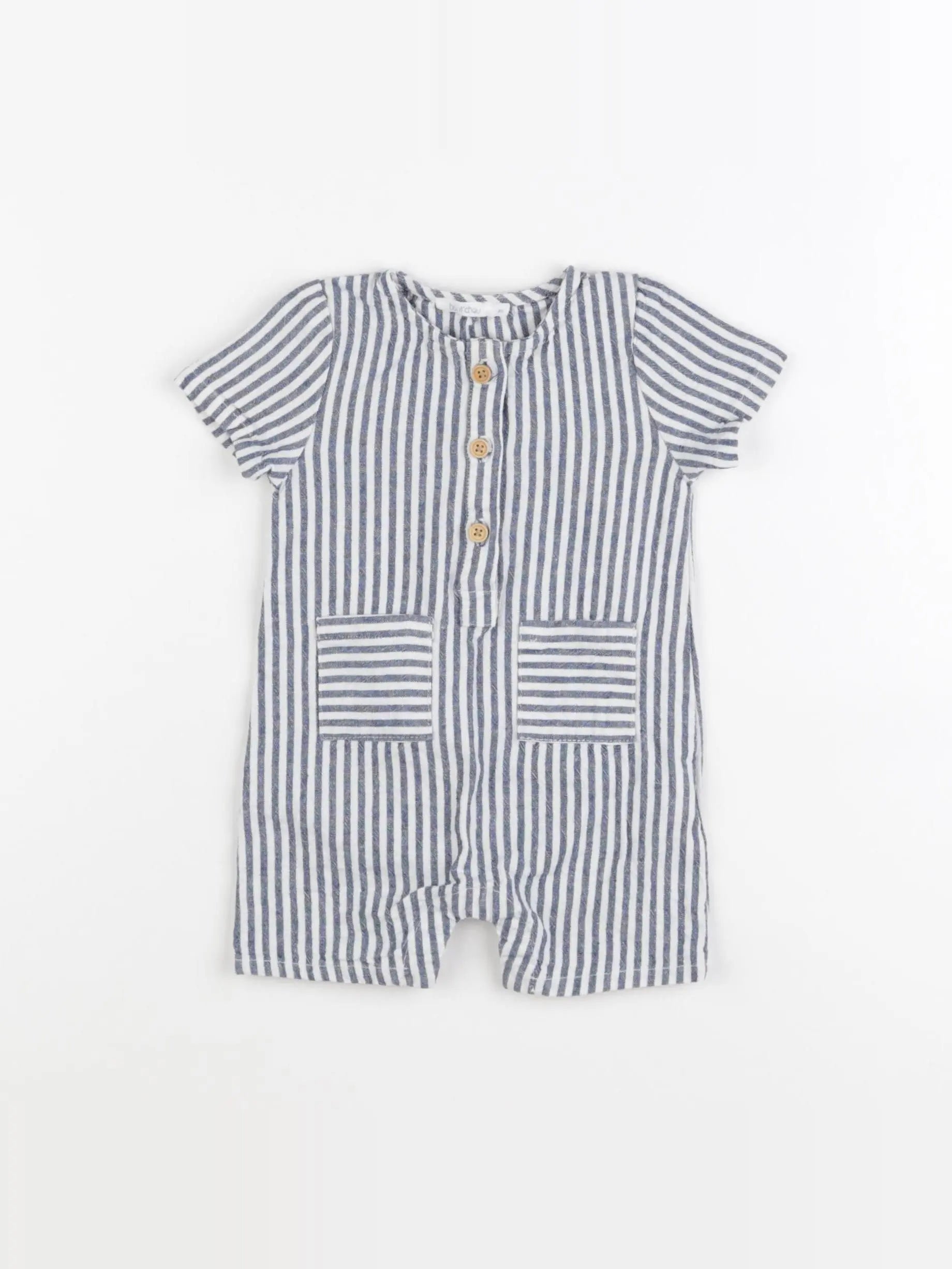 Boutchou - combinaison bleu - 3 mois