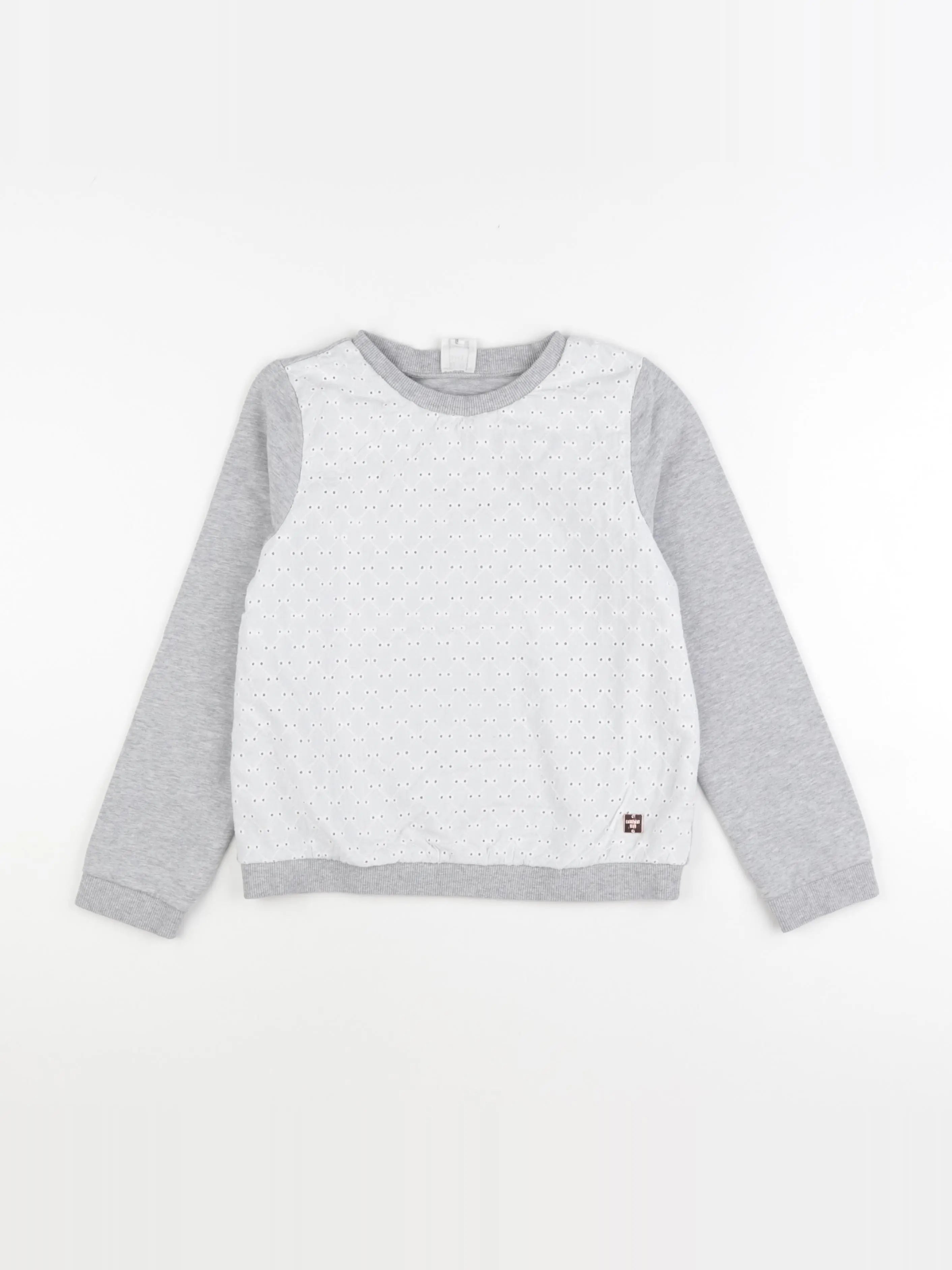 Carrément Beau - sweat gris - 10 ans