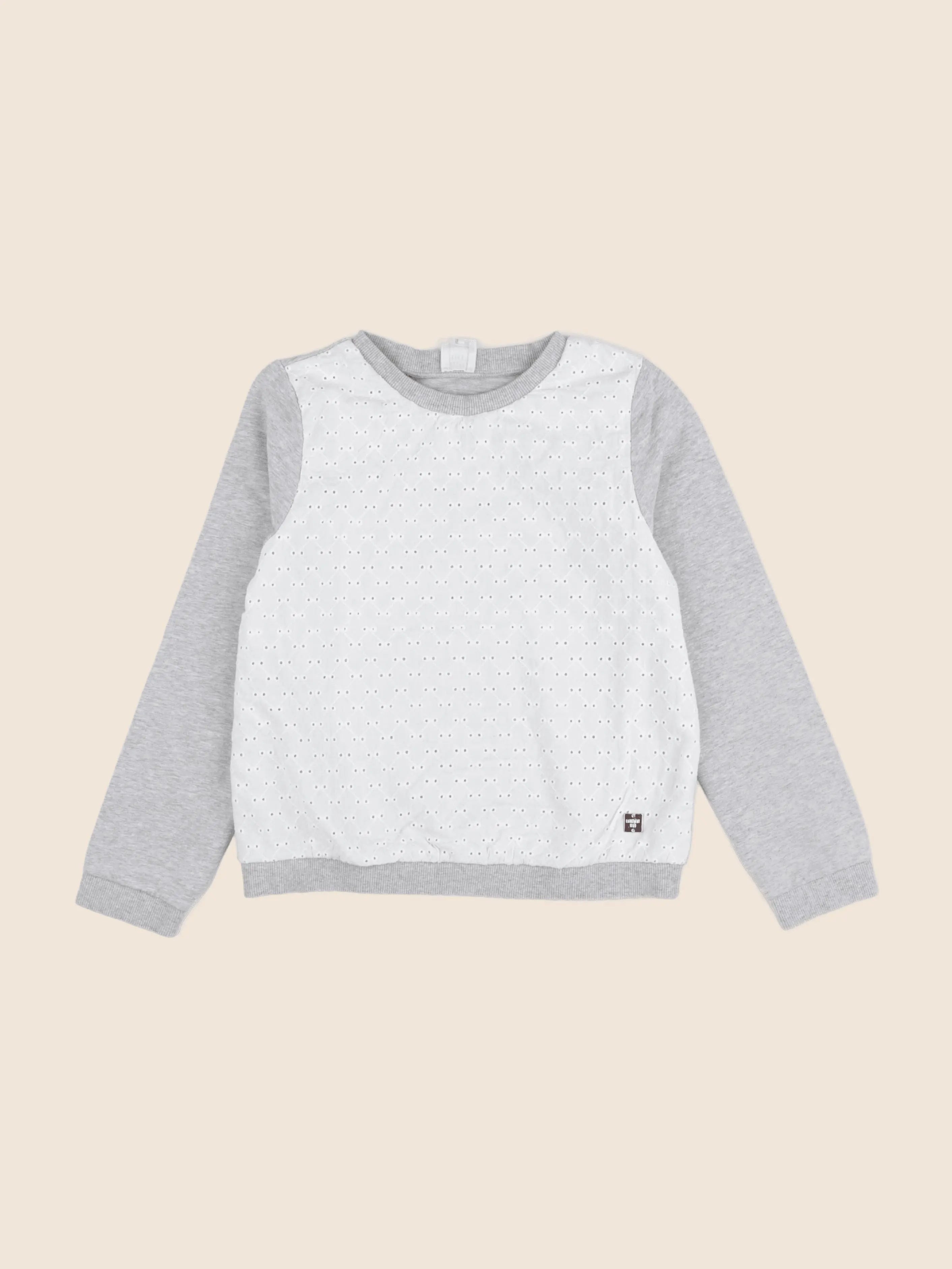 Carrément Beau - sweat gris - 10 ans