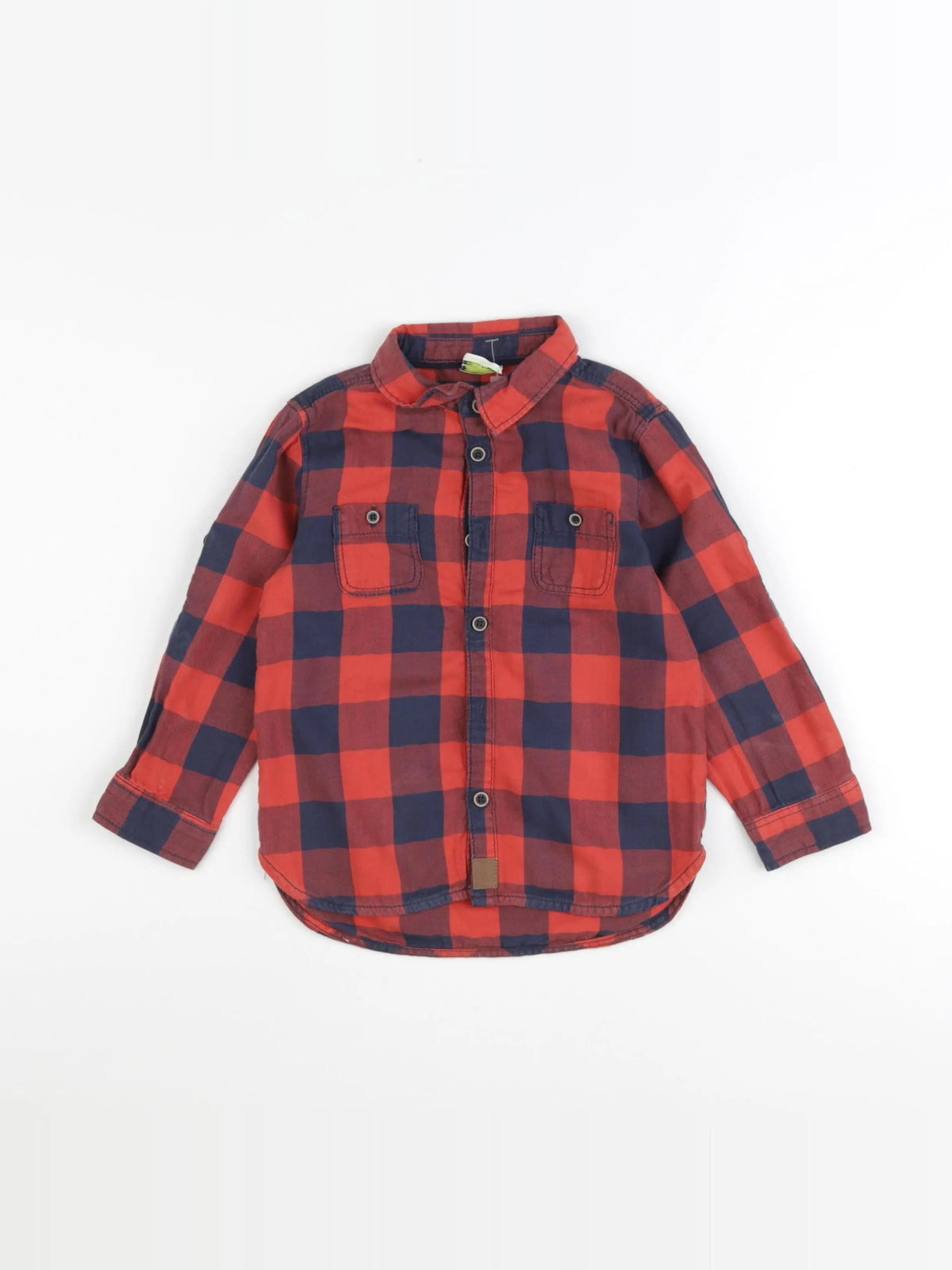 Tape à l'oeil - chemise bleu, rouge - 36 mois