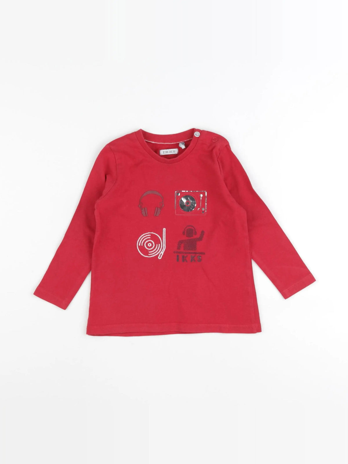 IKKS - tee-shirt rouge - 18 mois