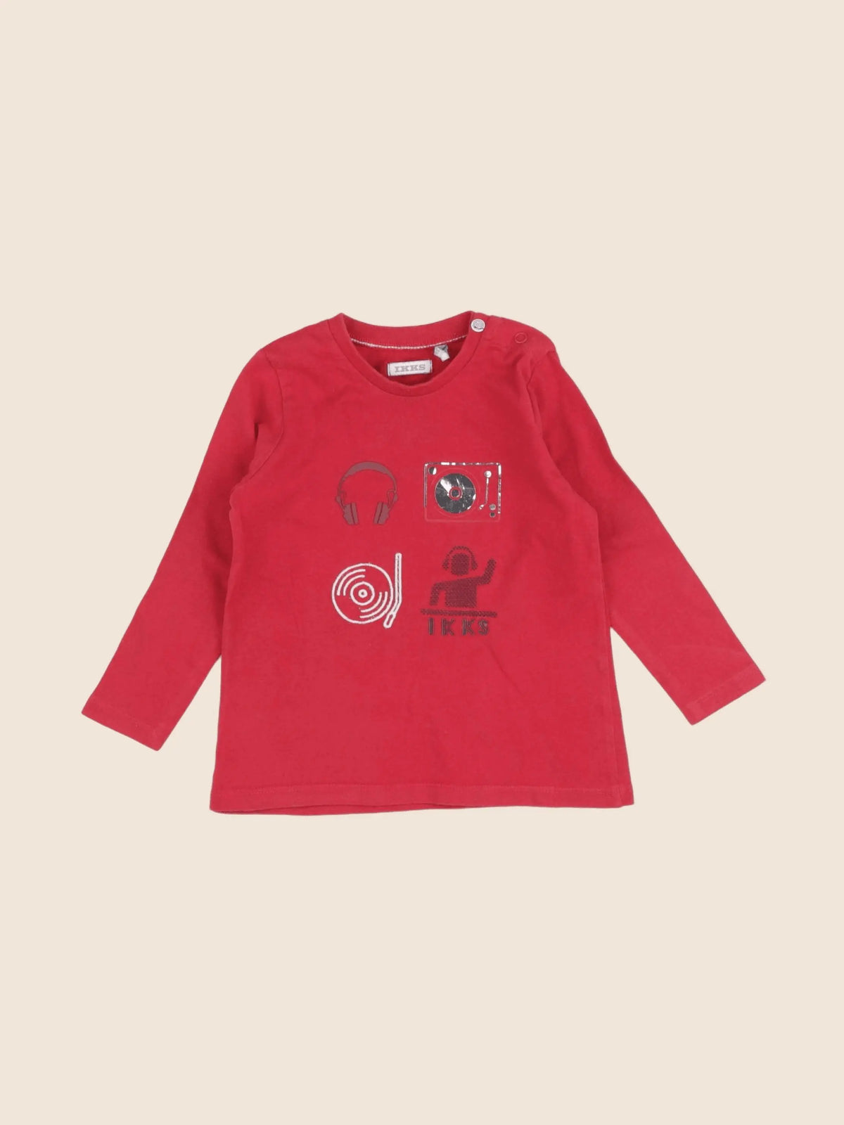 IKKS - tee-shirt rouge - 18 mois