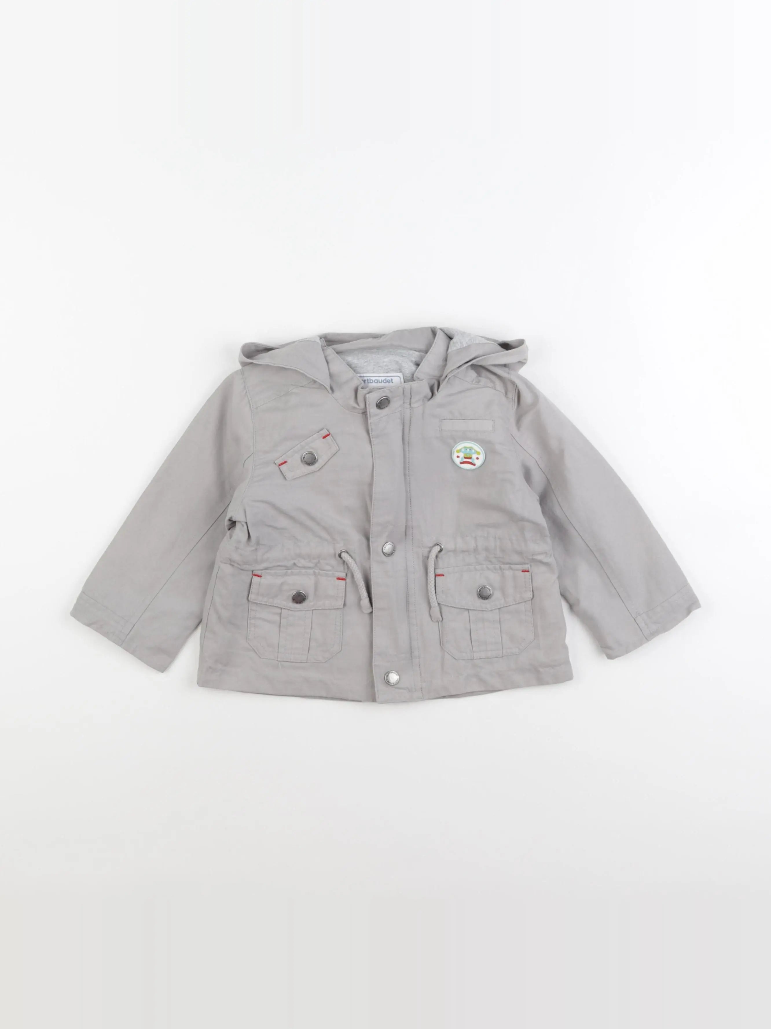 Vertbaudet - veste gris - 2 ans
