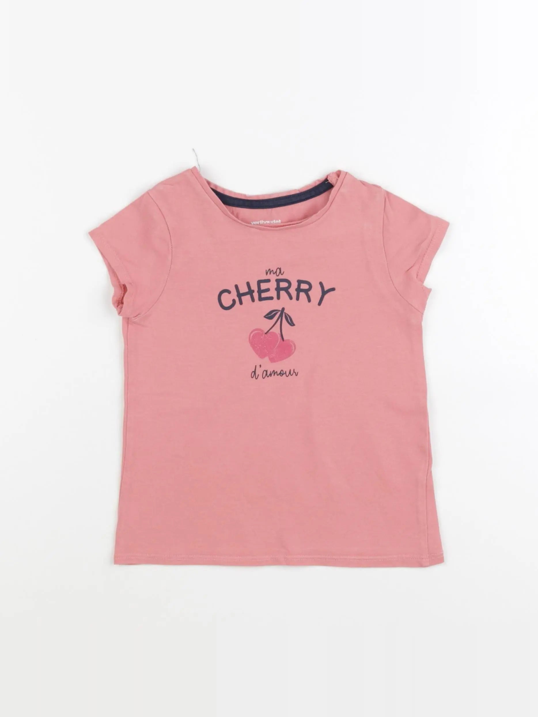 Vertbaudet - tee-shirt rose - 4 ans