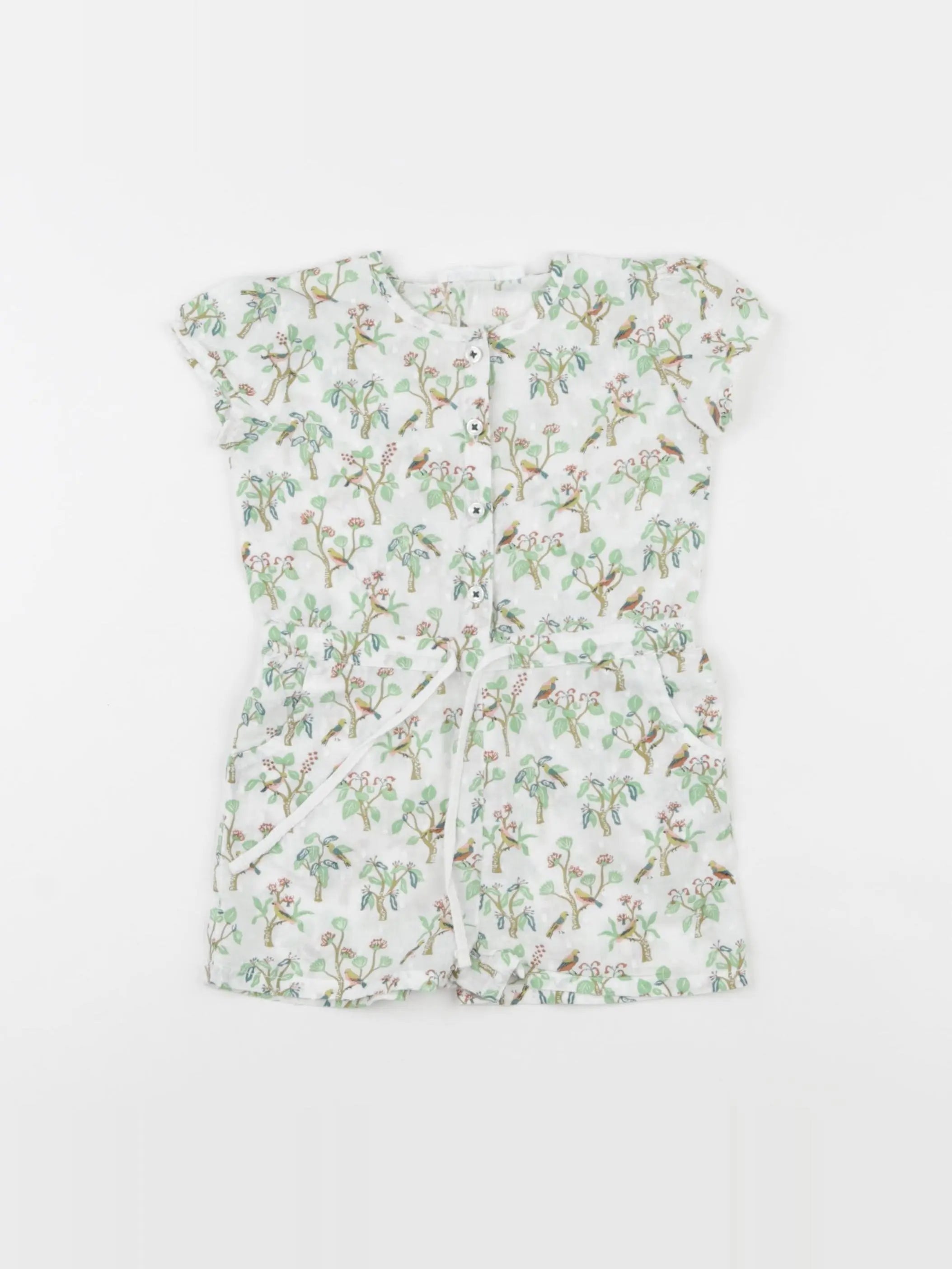 Boutchou - combinaison vert - 9 mois