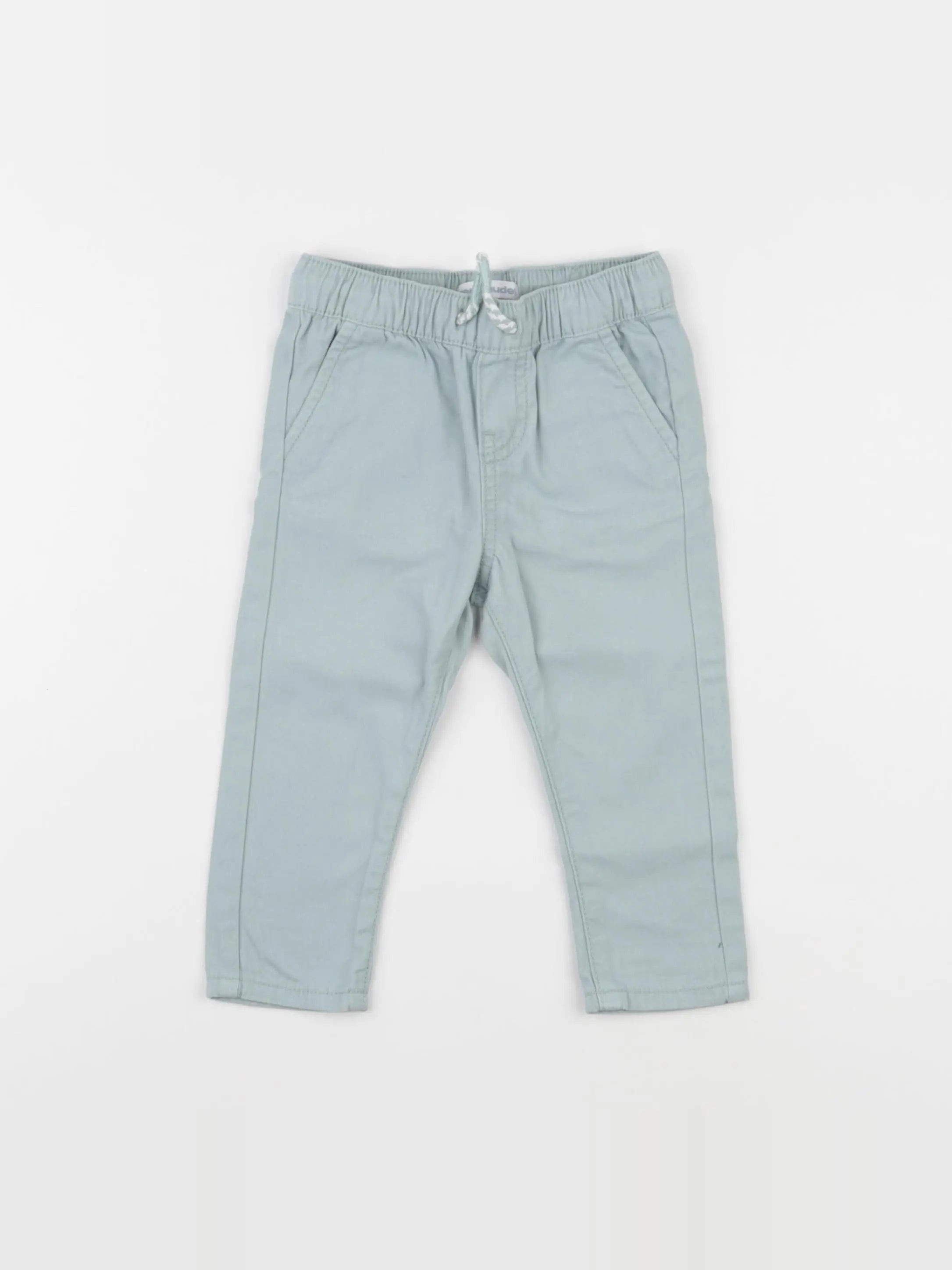 Vertbaudet - pantalon bleu - 9 mois