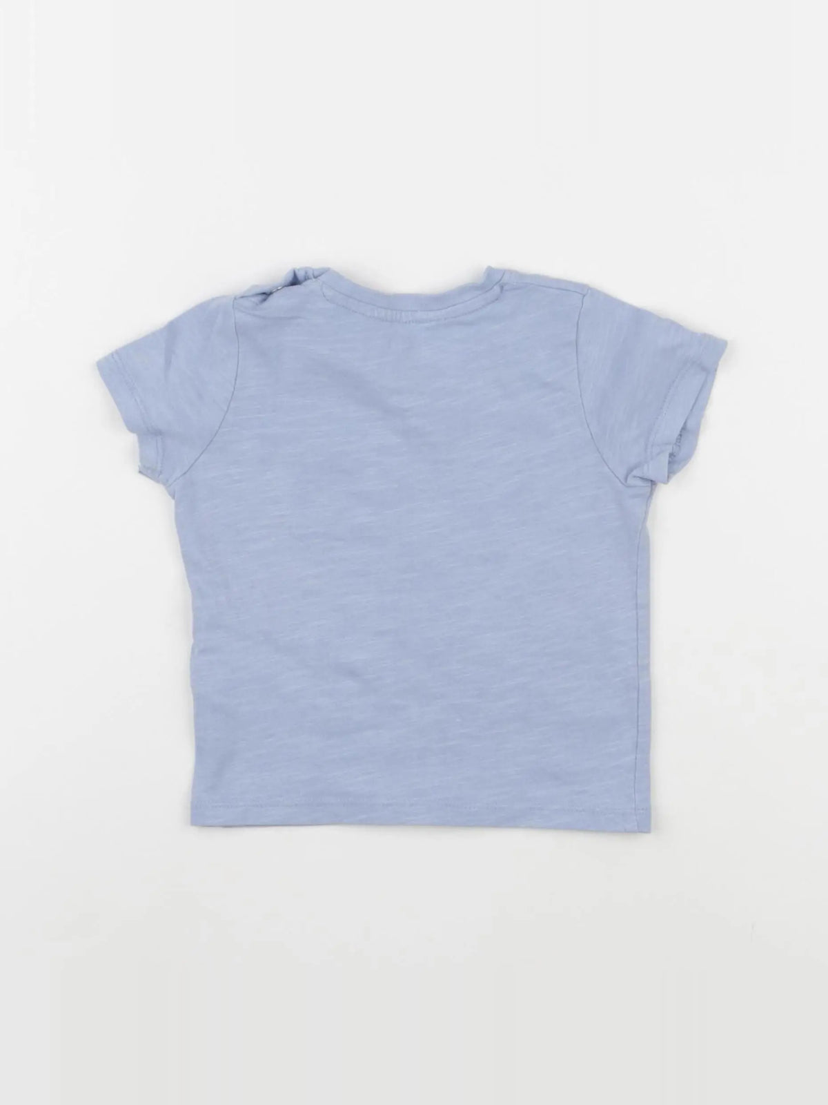 Vertbaudet - tee-shirt bleu - 12 mois