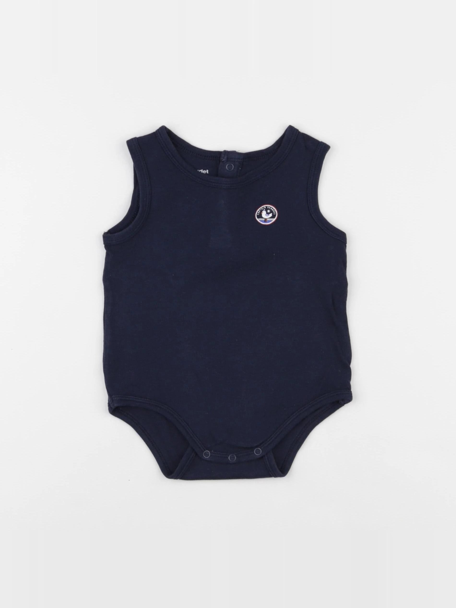 Vertbaudet - body bleu - 12 mois