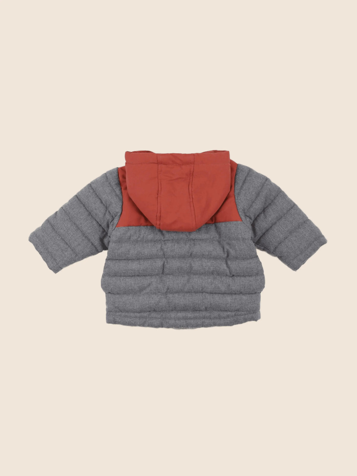 Vertbaudet - doudoune gris - 9 mois