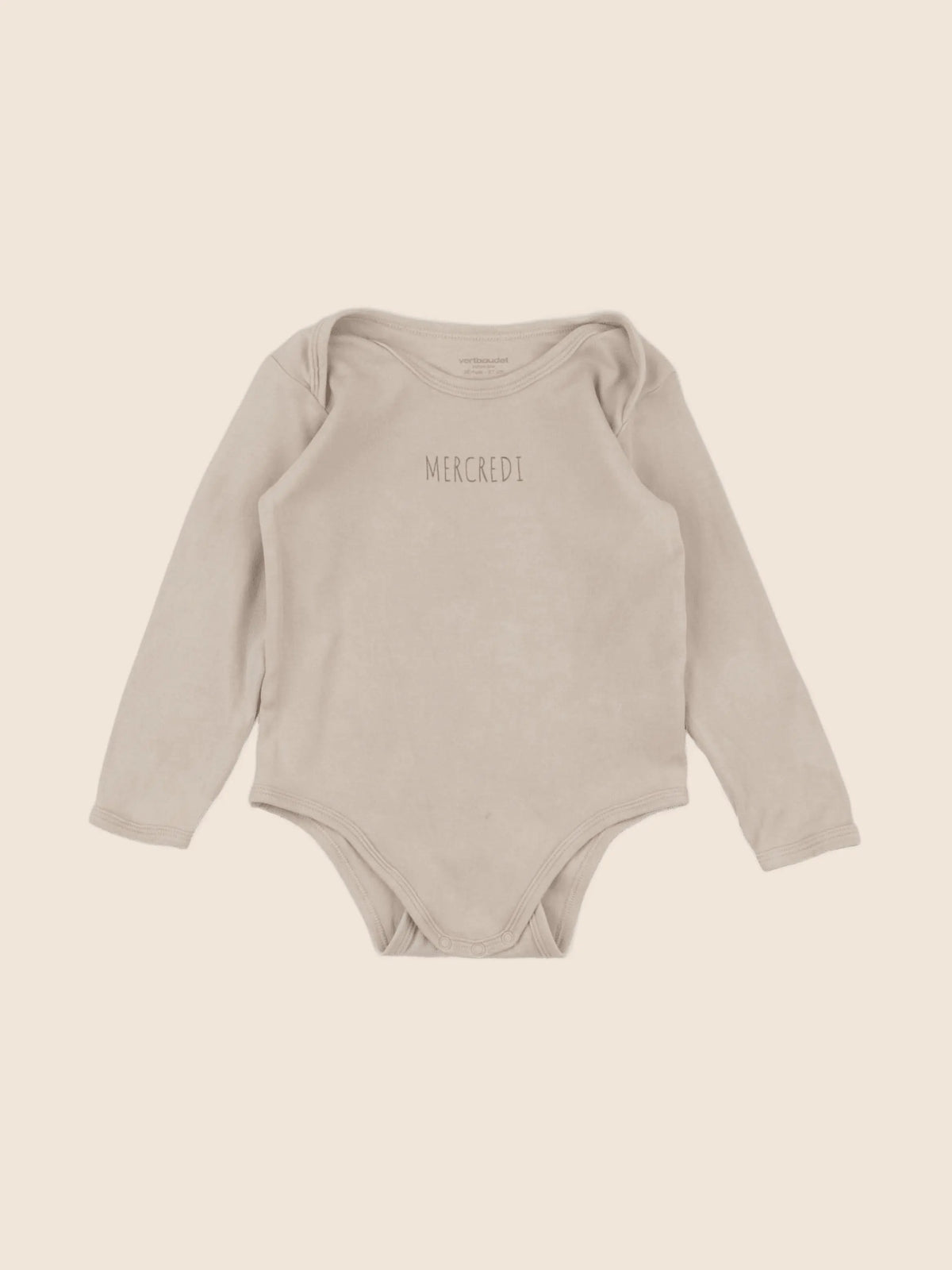 Vertbaudet - body beige - 36 mois