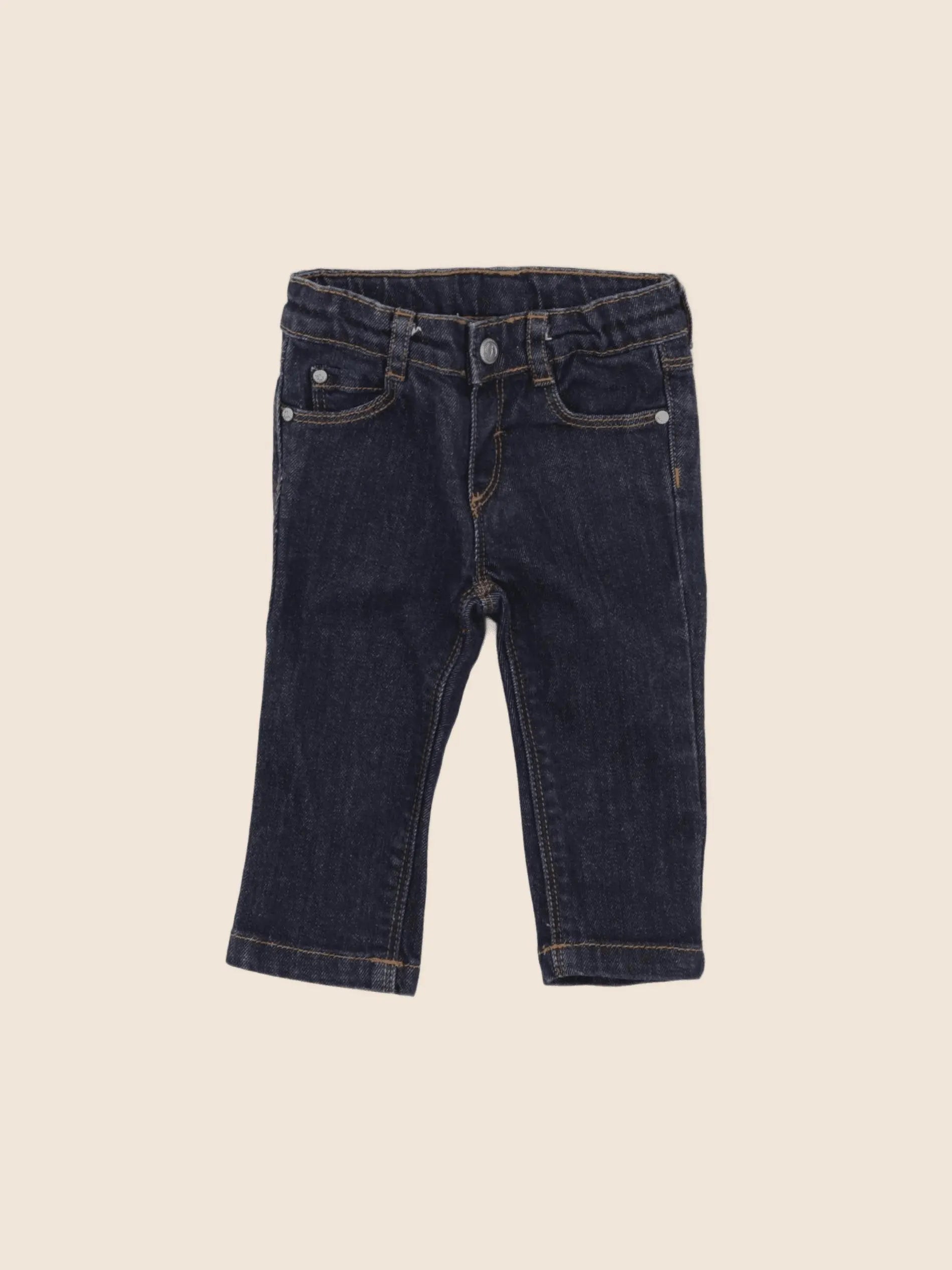 Petit Bateau - jean bleu - 6 mois