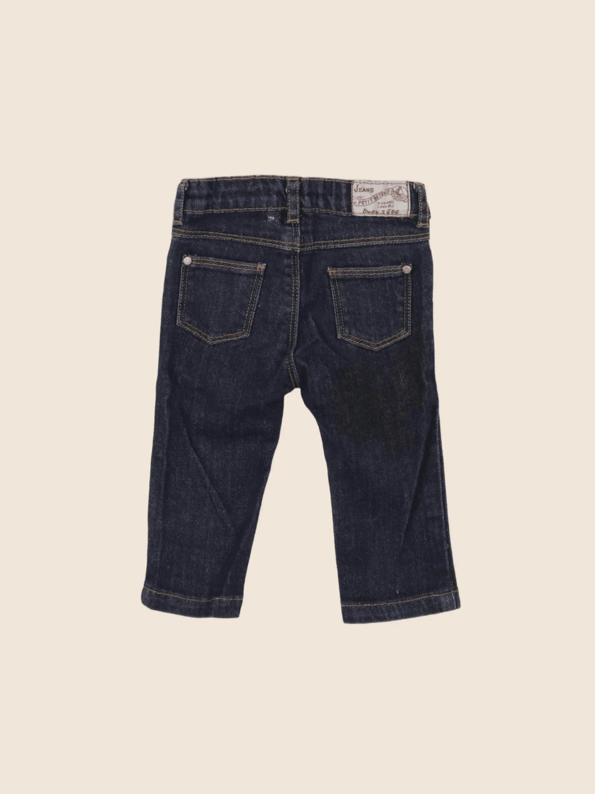 Petit Bateau - jean bleu - 6 mois
