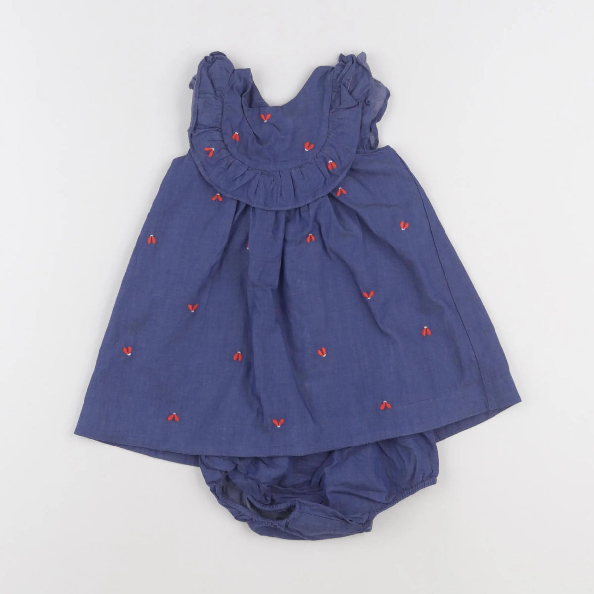 Jacadi - robe bleu - 12 mois