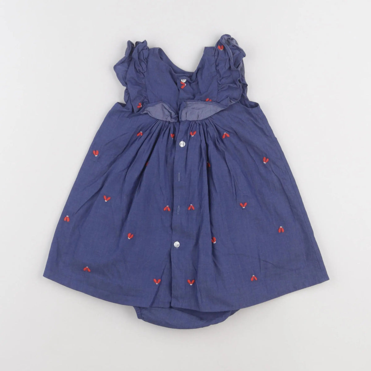 Jacadi - robe bleu - 12 mois