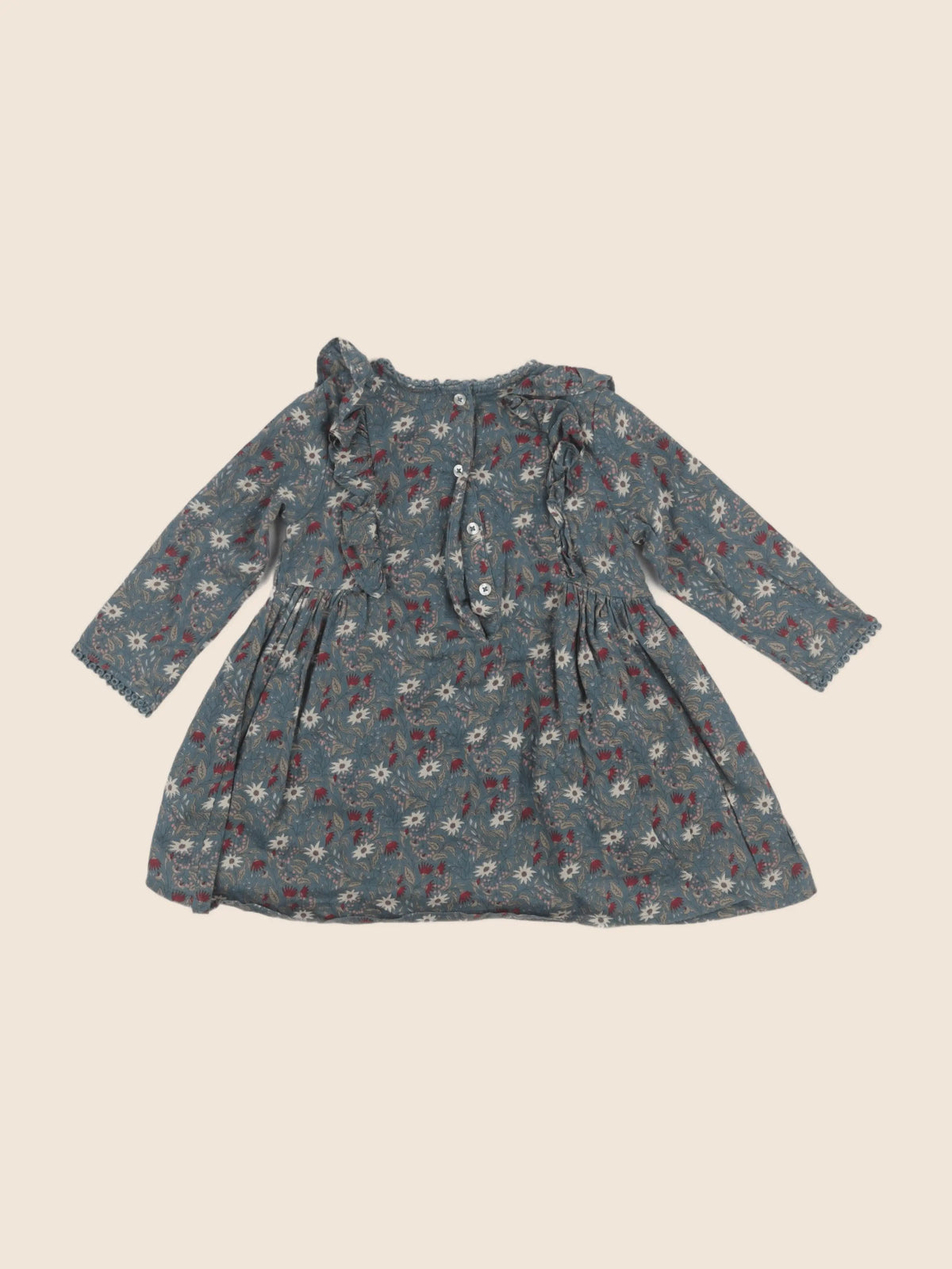 Boutchou - robe vert - 12 mois