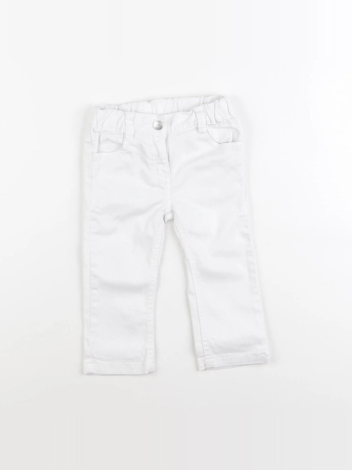 Jacadi - jean blanc - 18 mois