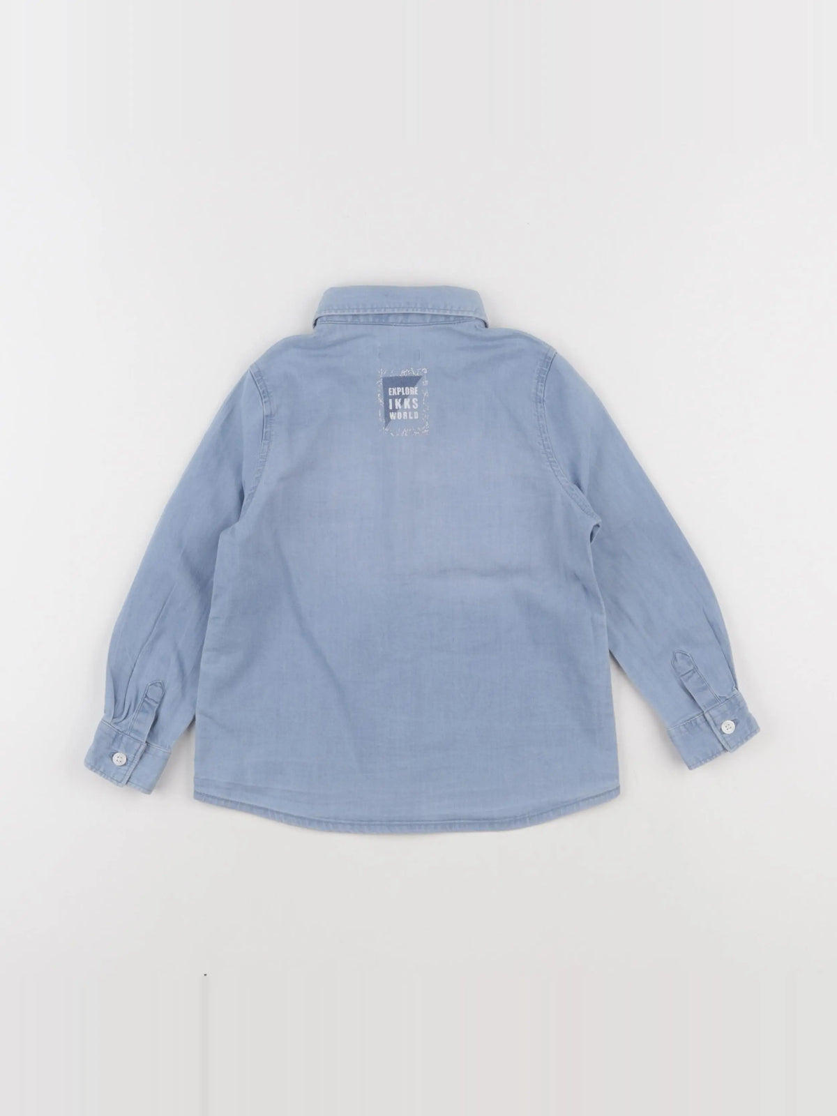 IKKS - chemise imprimé au dos bleu - 2 ans