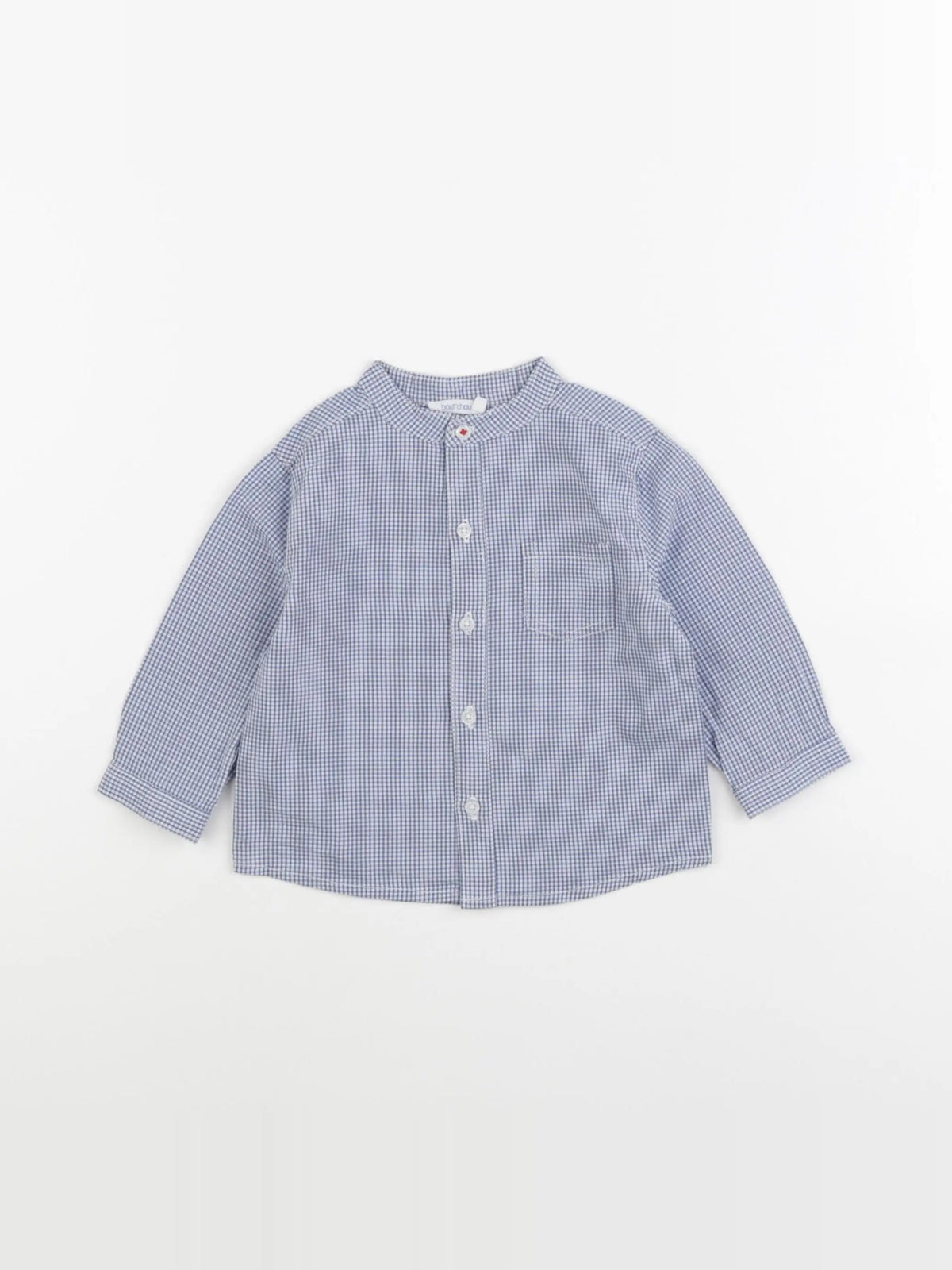 Boutchou - chemise bleu - 6 mois