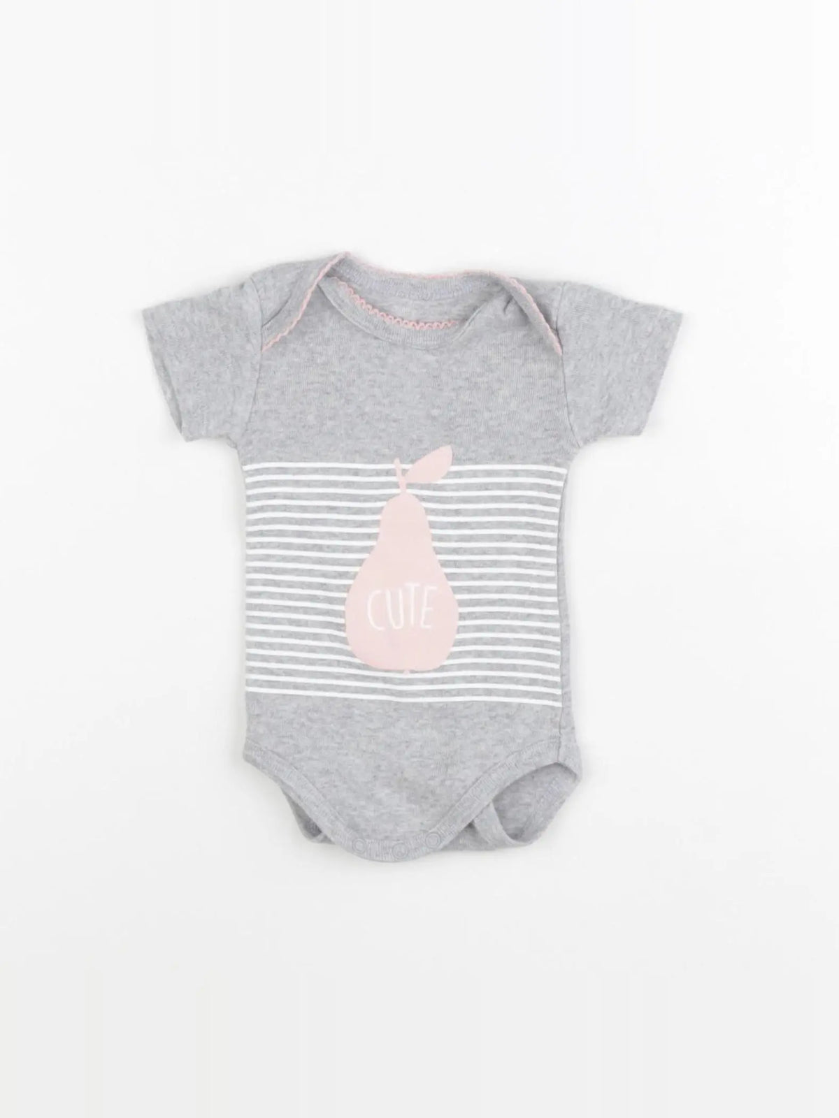 La Redoute - body gris - 1 mois