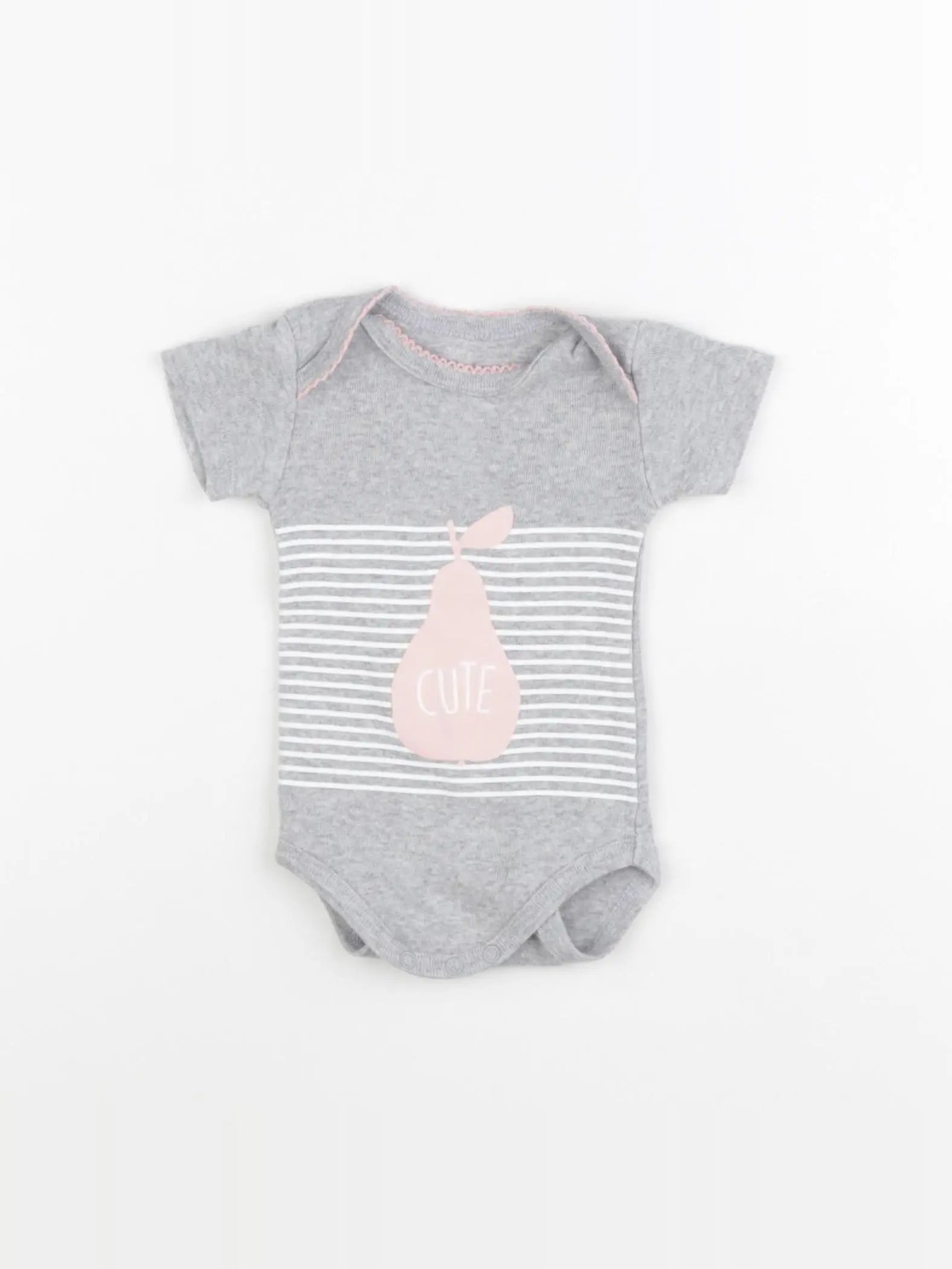 La Redoute - body gris - 1 mois