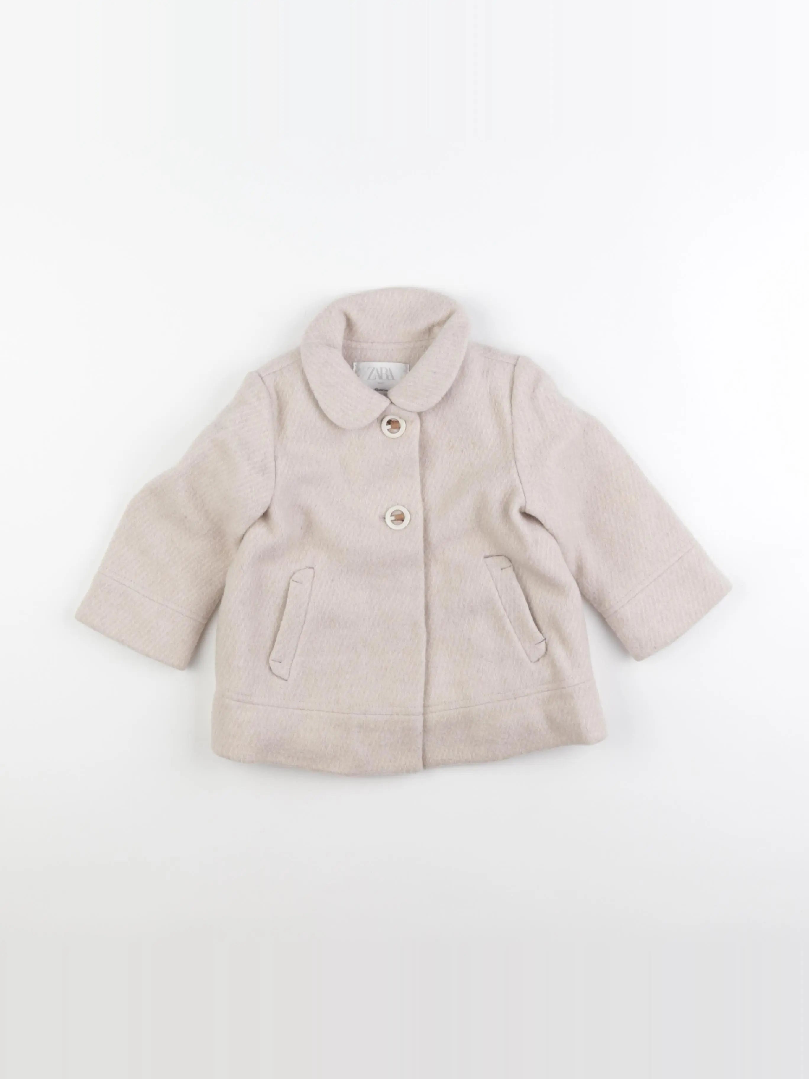Zara - manteau beige - 12/18 mois