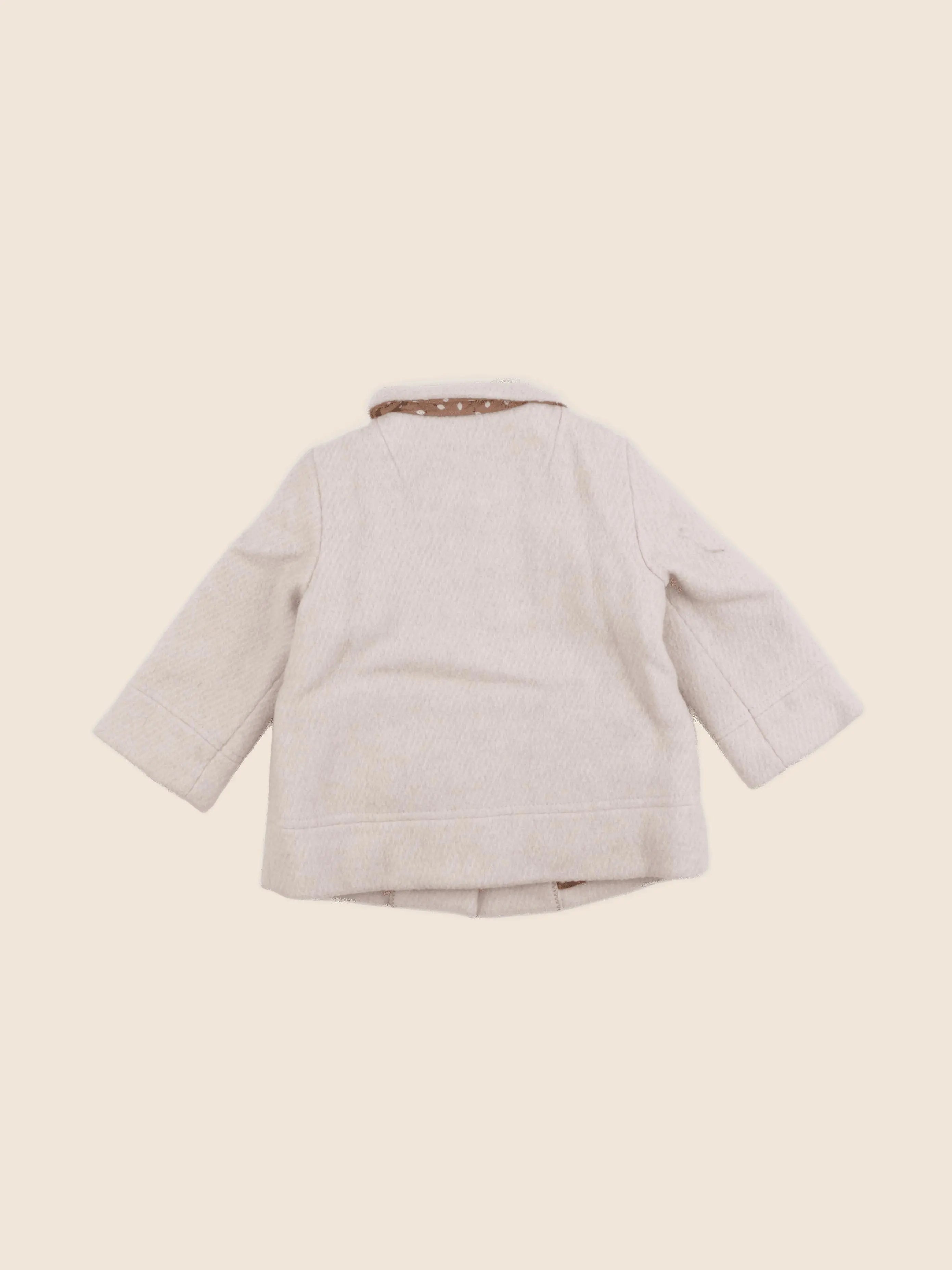 Zara - manteau beige - 12/18 mois