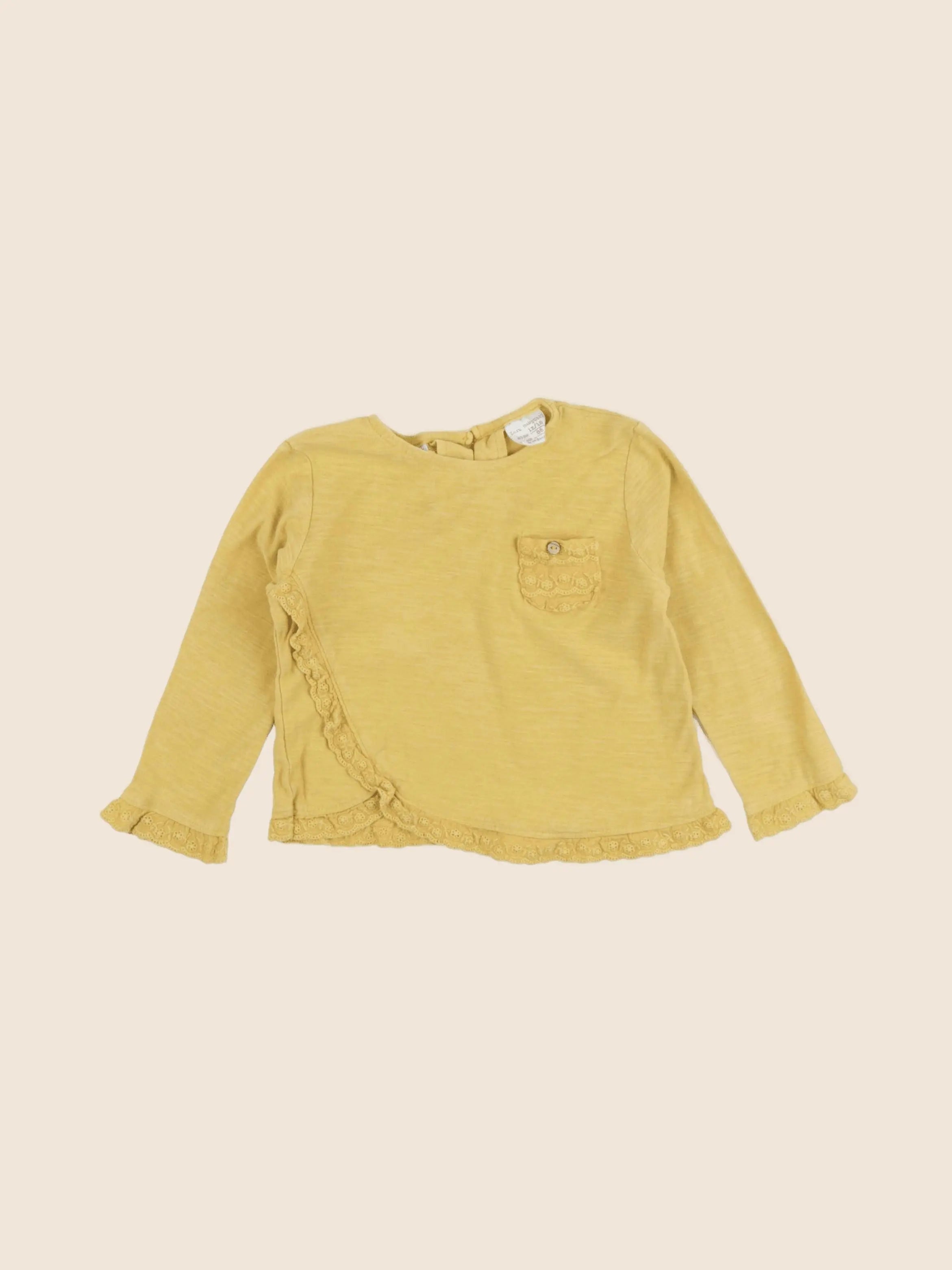 Zara - tee-shirt jaune - 12/18 mois
