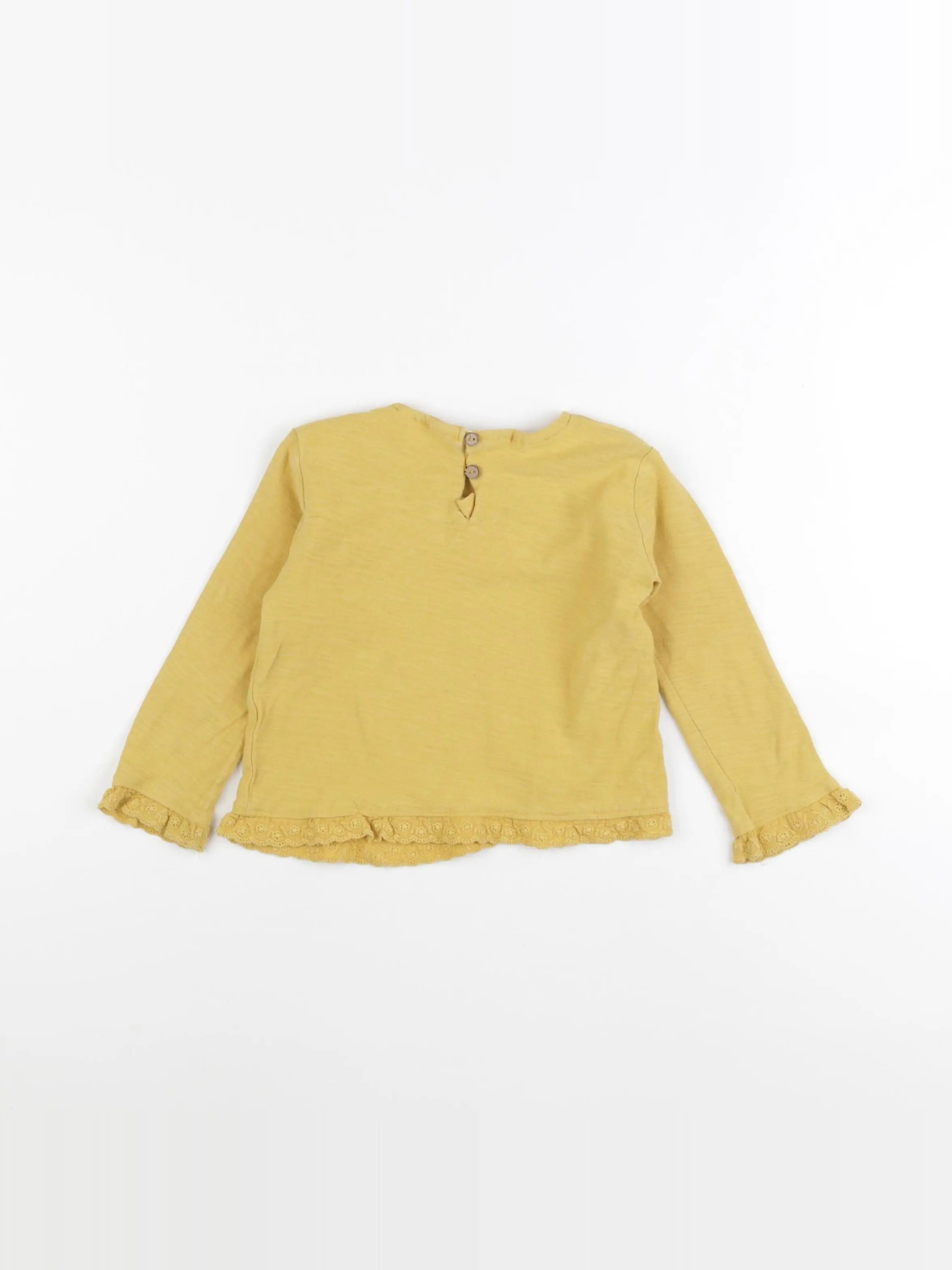 Zara - tee-shirt jaune - 12/18 mois