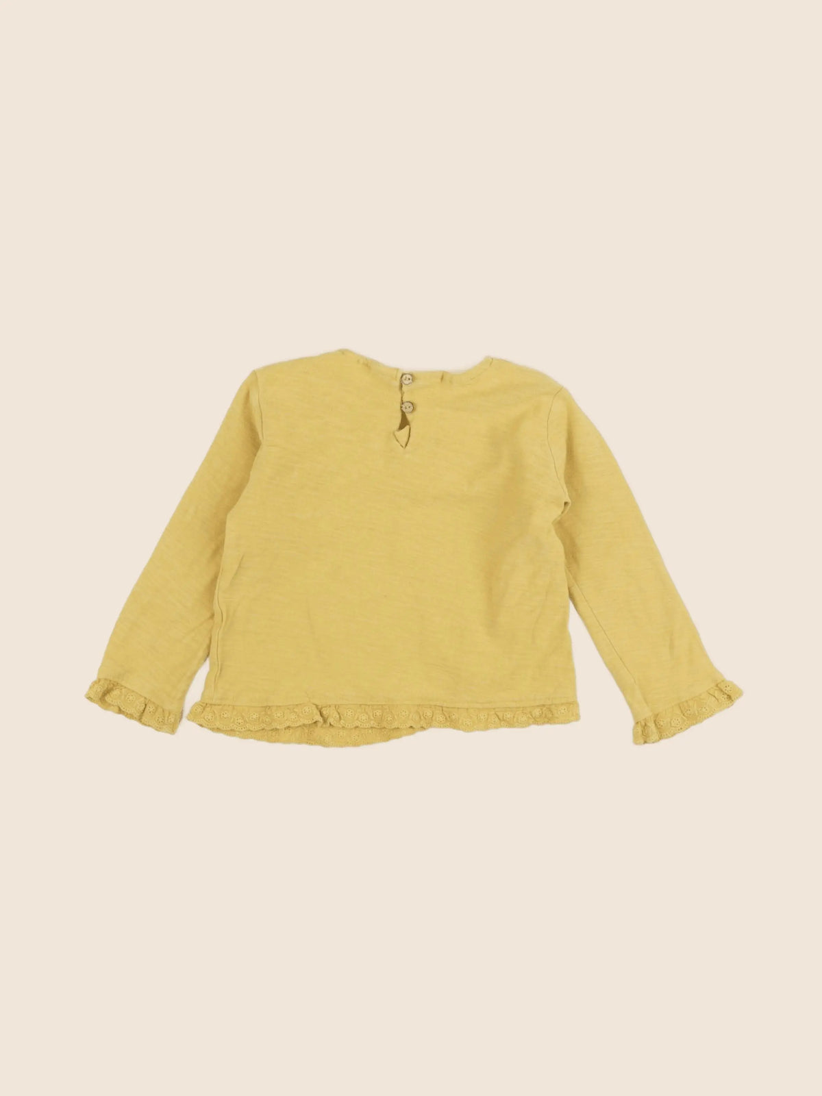 Zara - tee-shirt jaune - 12/18 mois
