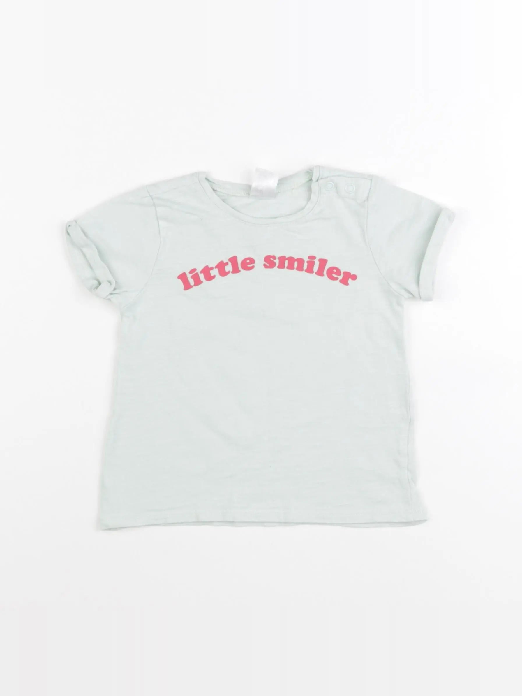 H&M - tee-shirt bleu - 9/12 mois